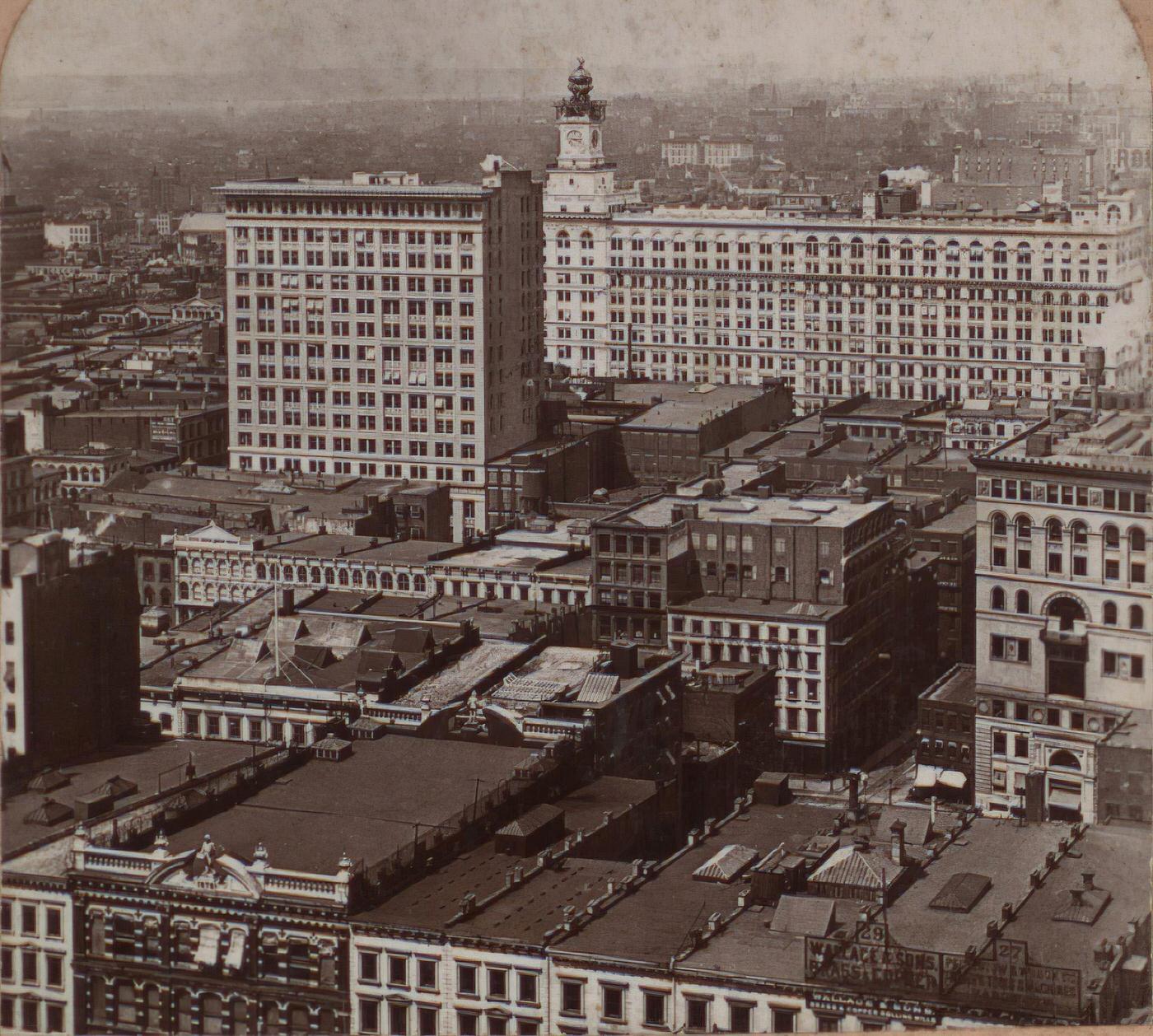 New York City From World Building, Looking North, Manhattan, 1900