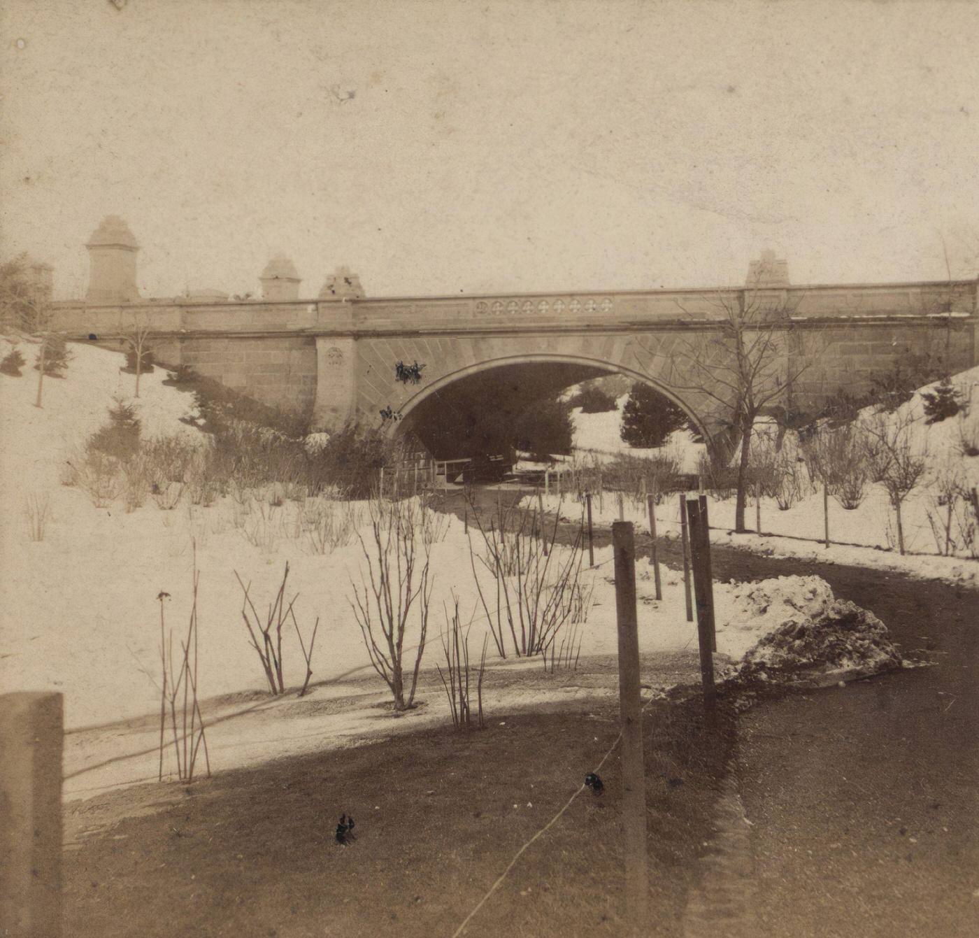 Archway Northwest Of The Museum, Carrying The Transverse Road Over The Walk, Central Park, Manhattan, 1870