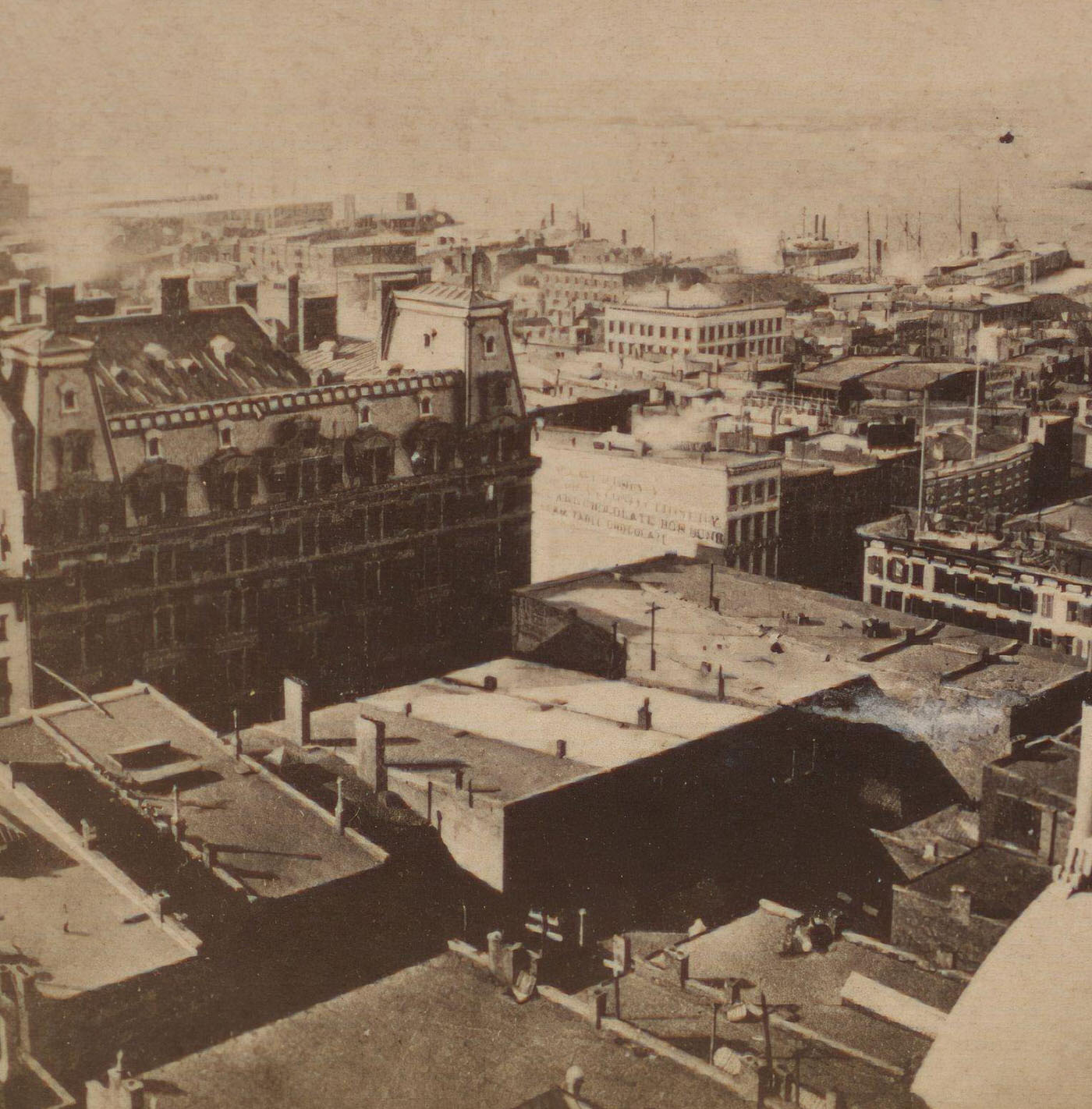 View From W.u. Telegraph Building, Manhattan, 1870