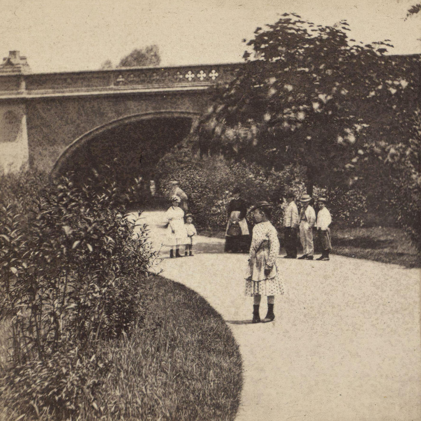Arch Bridge, Central Park, Manhattan, New York City, 1870S