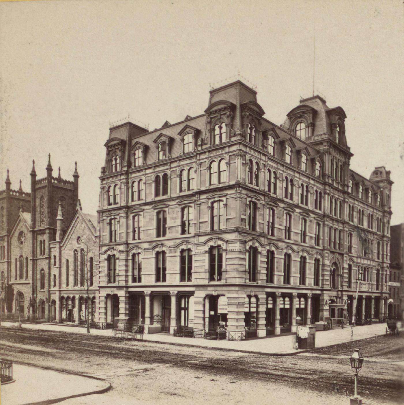 Young Men'S Christian Association Building, Cor. 23Rd St. And 4Th Ave., Manhattan, New York City, 1872