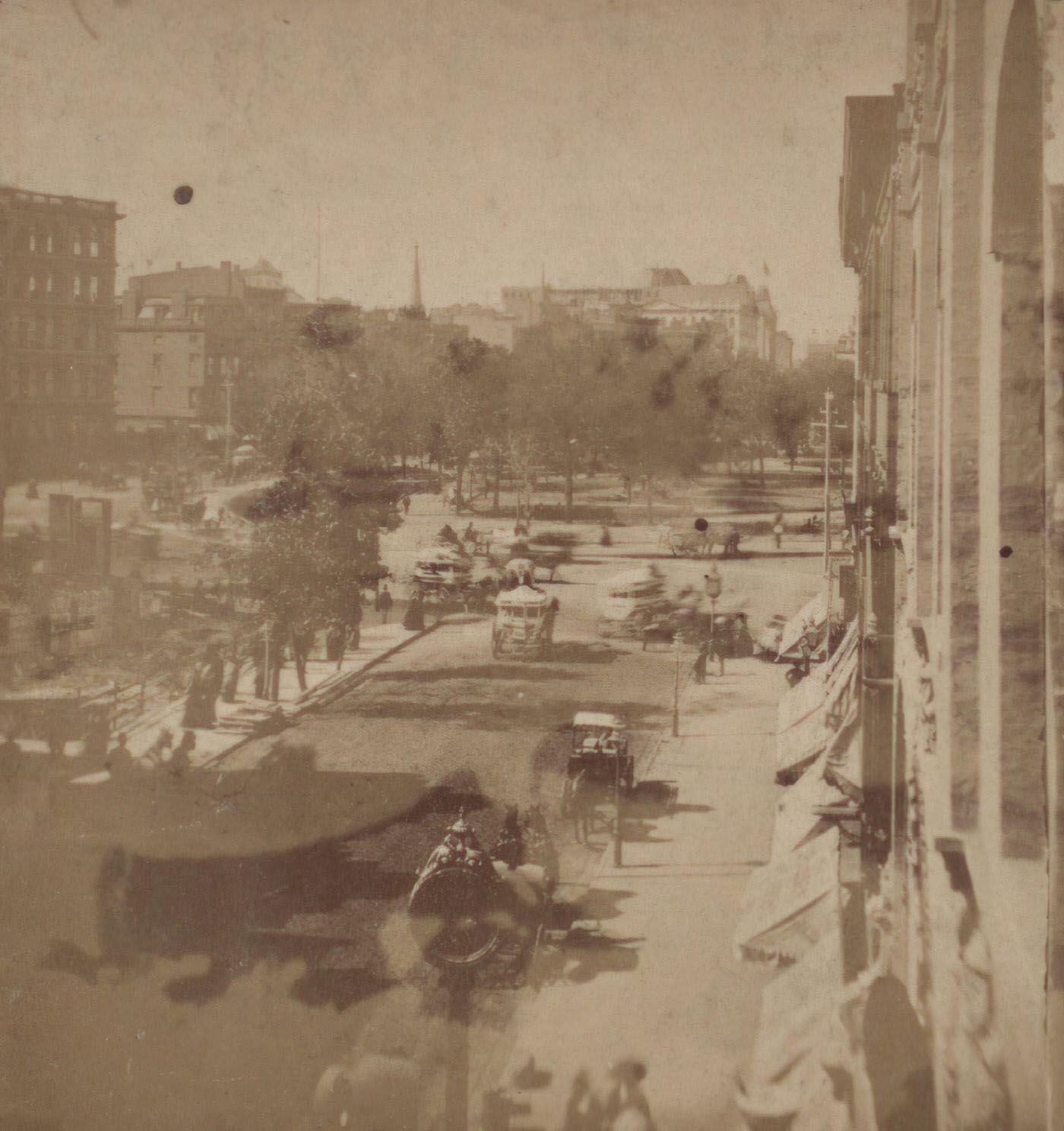 Instantaneous Broadway View, Manhattan, 1870S