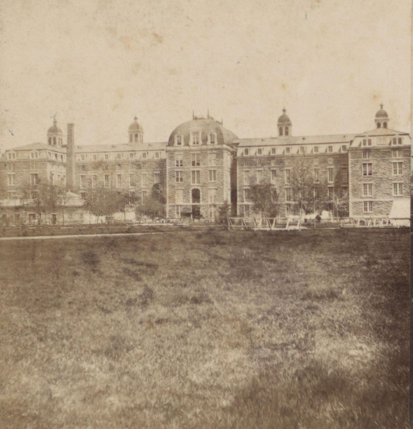 Hospital At Black Wells Island, Manhattan, New York City, 1870