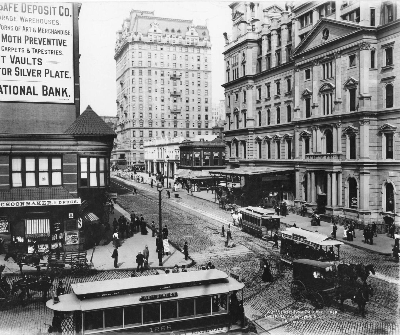 42Nd Street West From Park Avenue, New York City, 1898