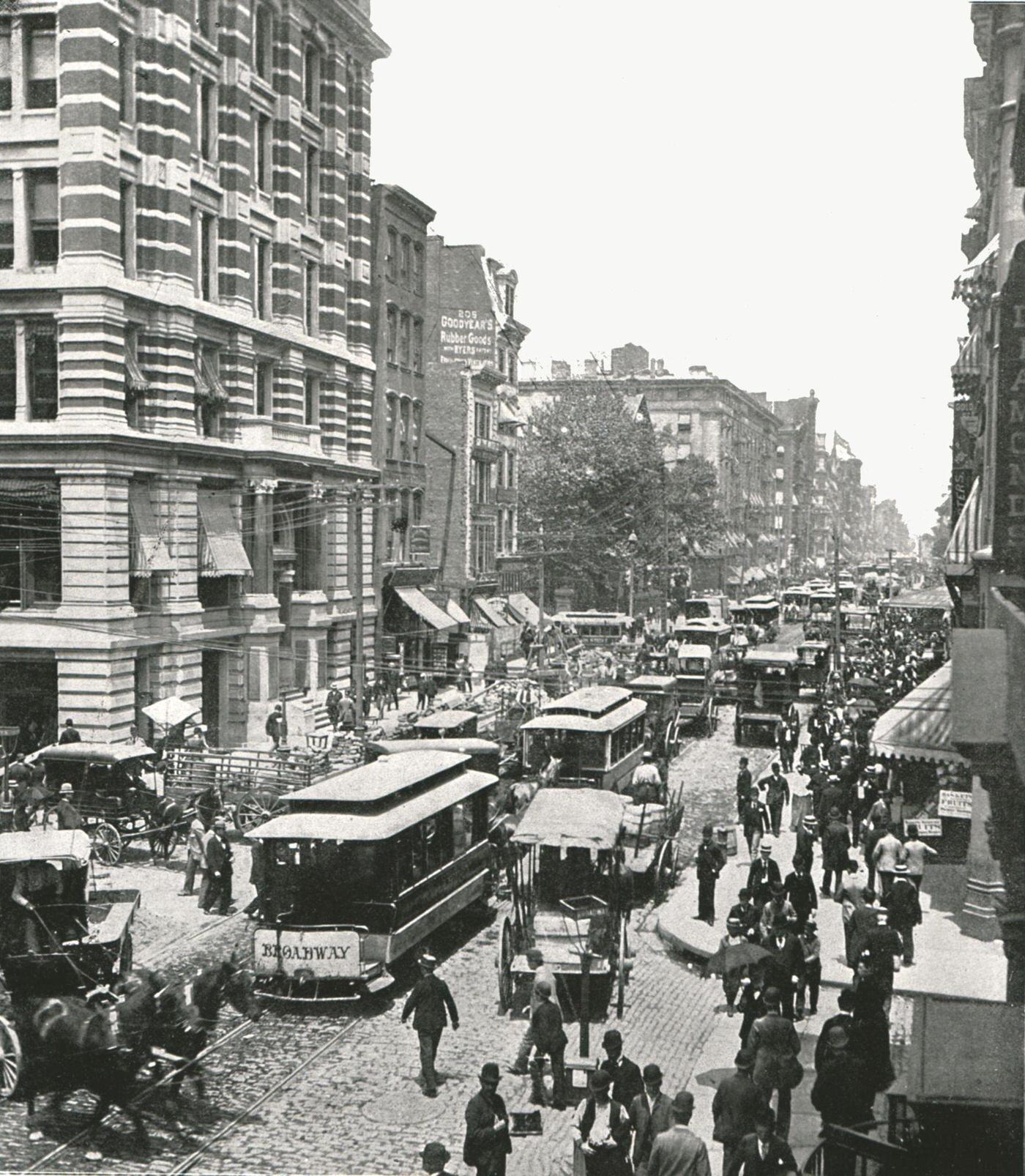 Broadway, New York City, 1895
