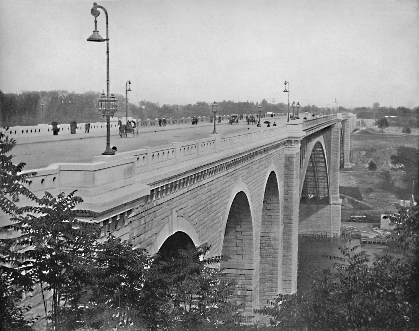 Washington Bridge, Harlem River, New York City, 1897