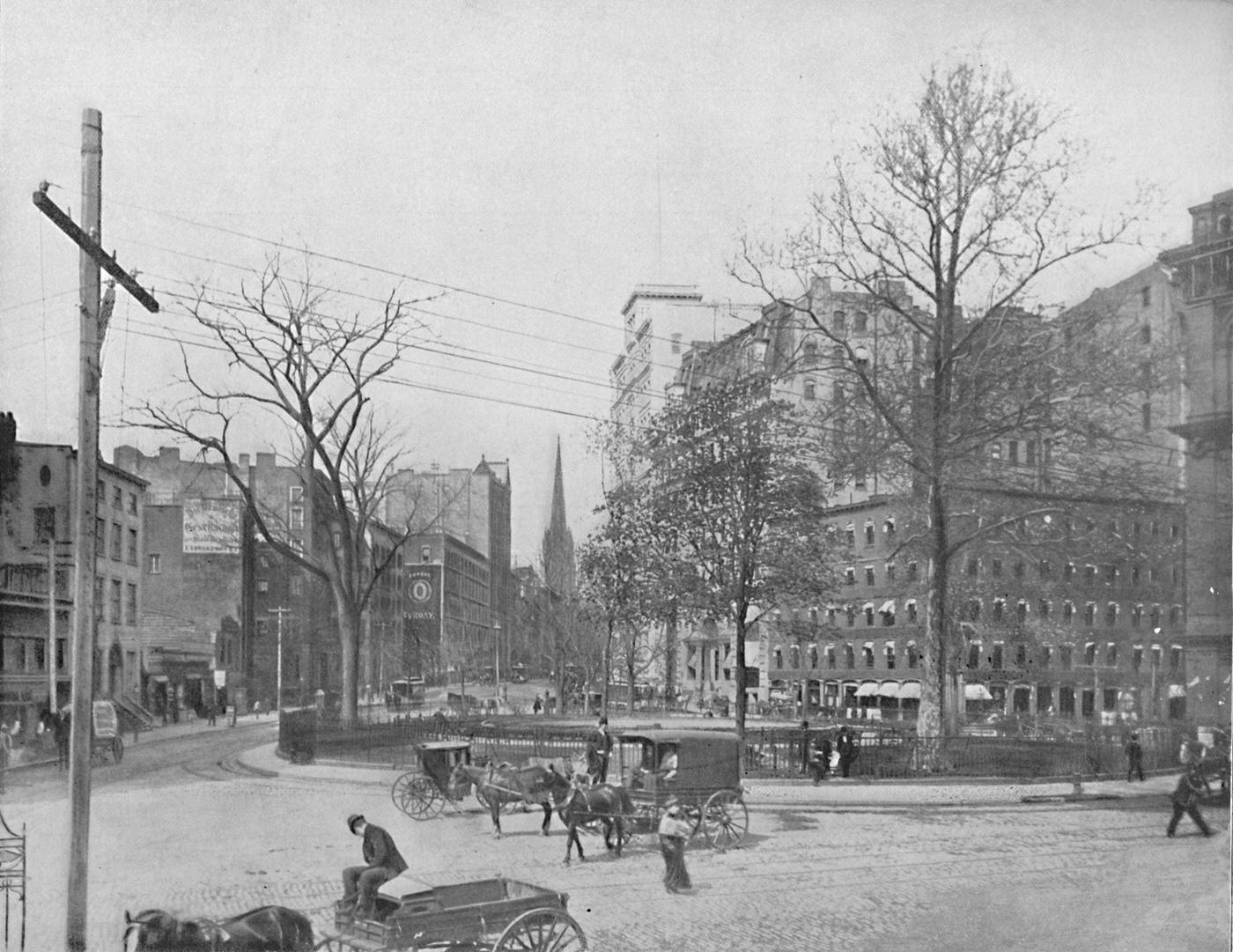 Bowling Green, Financial District Of Lower Manhattan, New York City, 1897