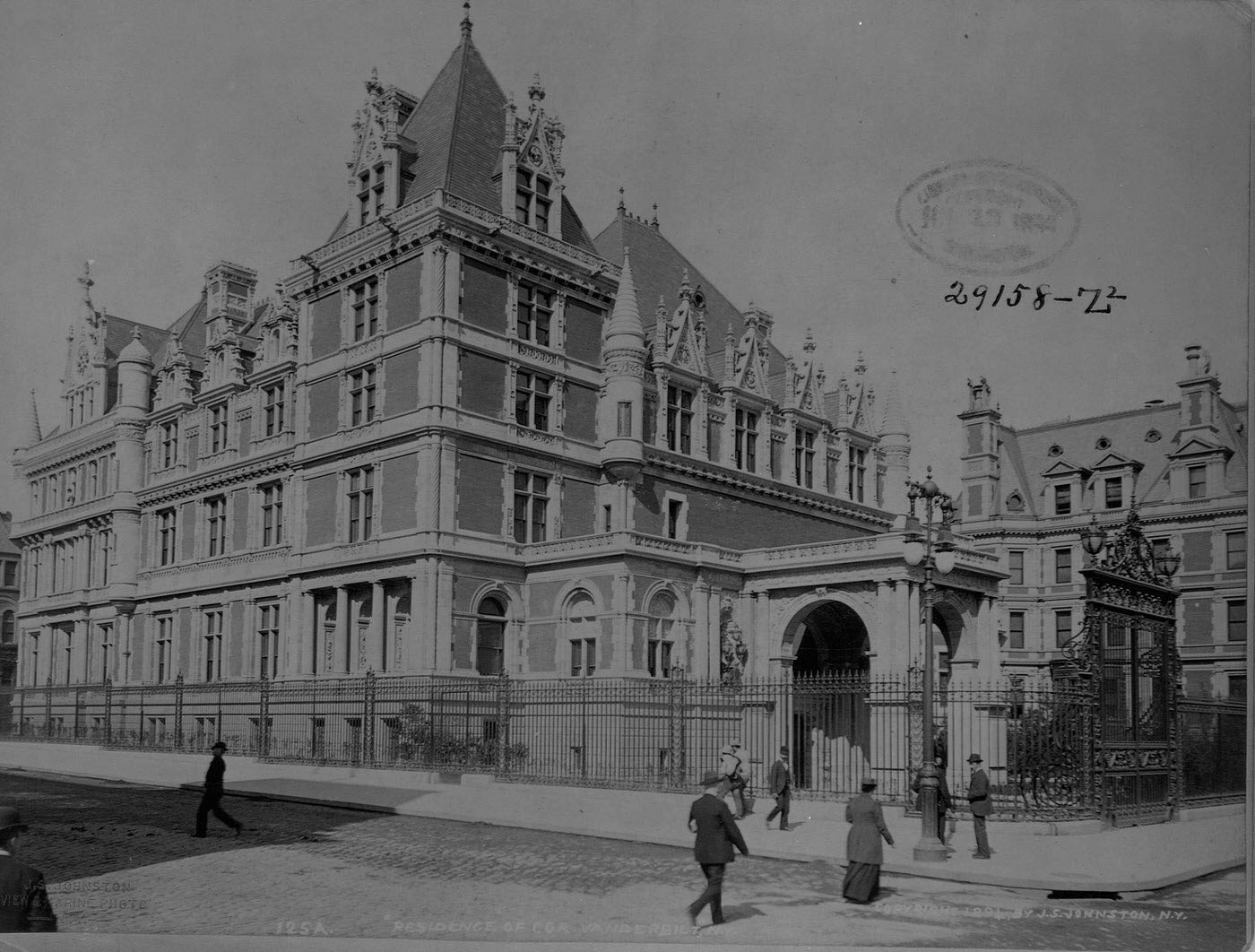 Exterior View Of Residence Belonging To Cornelius Vanderbilt, New York City, 1894
