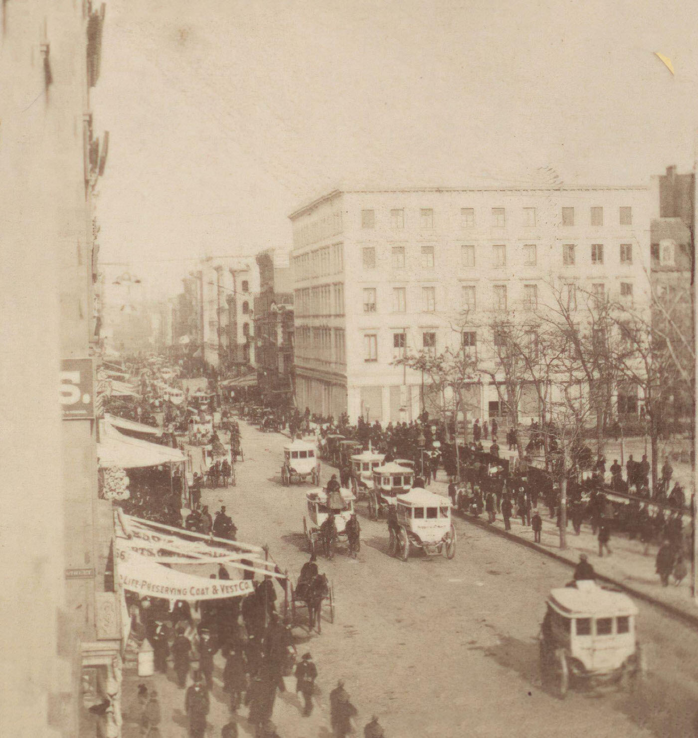 Broadway From Murray Street, Looking North, Manhattan, New York City, 1890S
