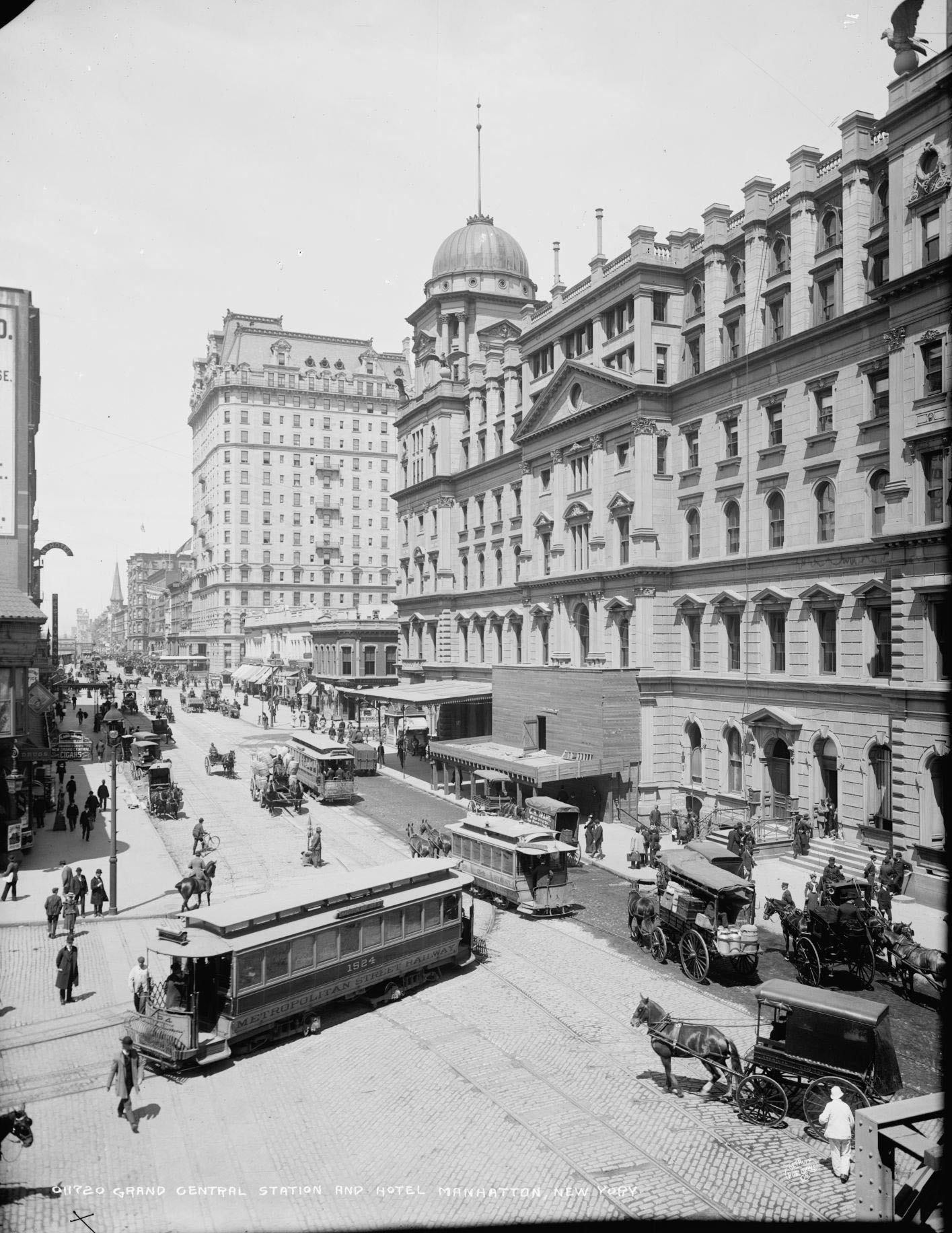 Grand Central Station And Hotel Manhattan, New York City, 1906
