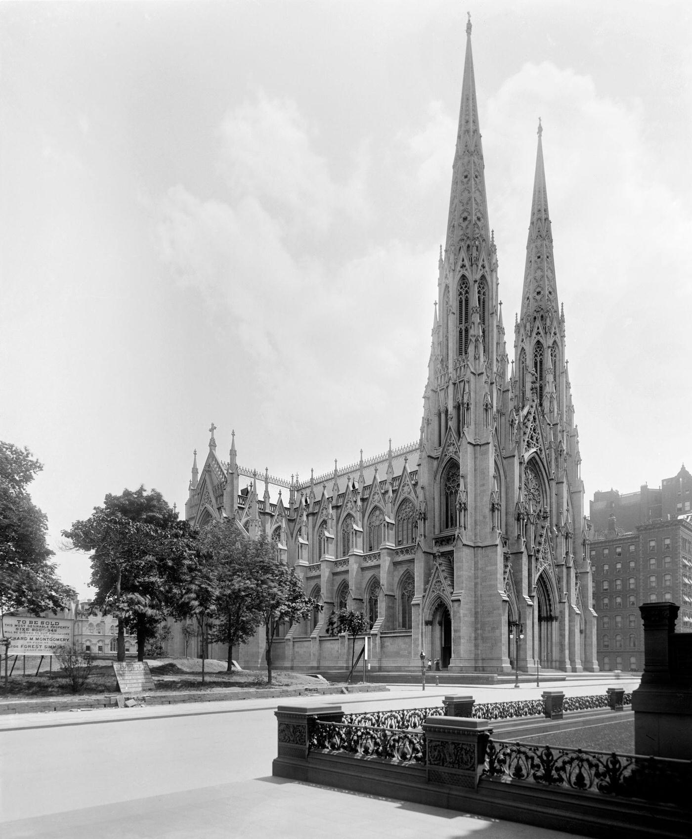 St. Patrick'S Cathedral, Fifth Avenue, New York City, 1902