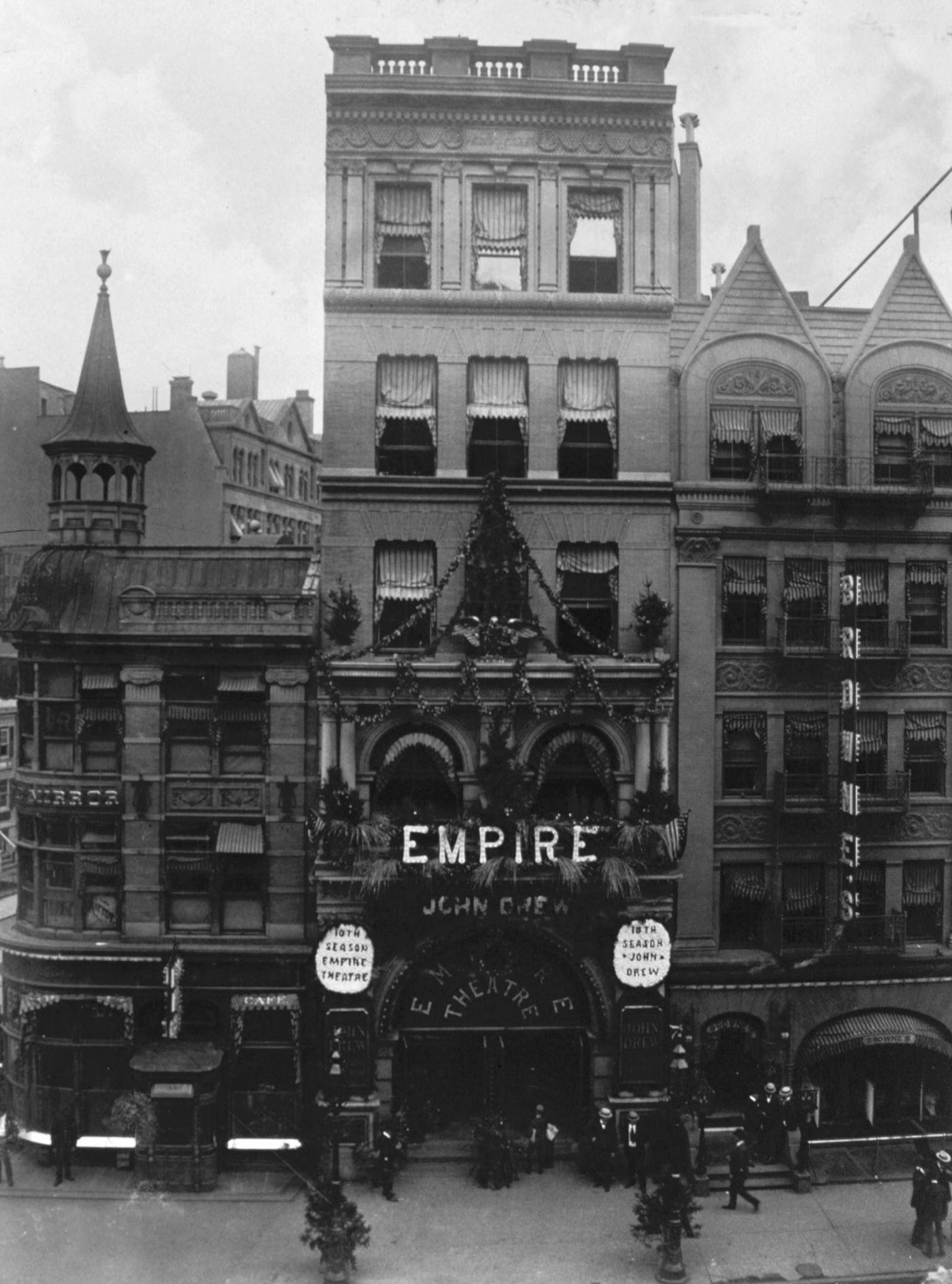 The Empire Theater at Broadway and 40th Street, New York City, 1901