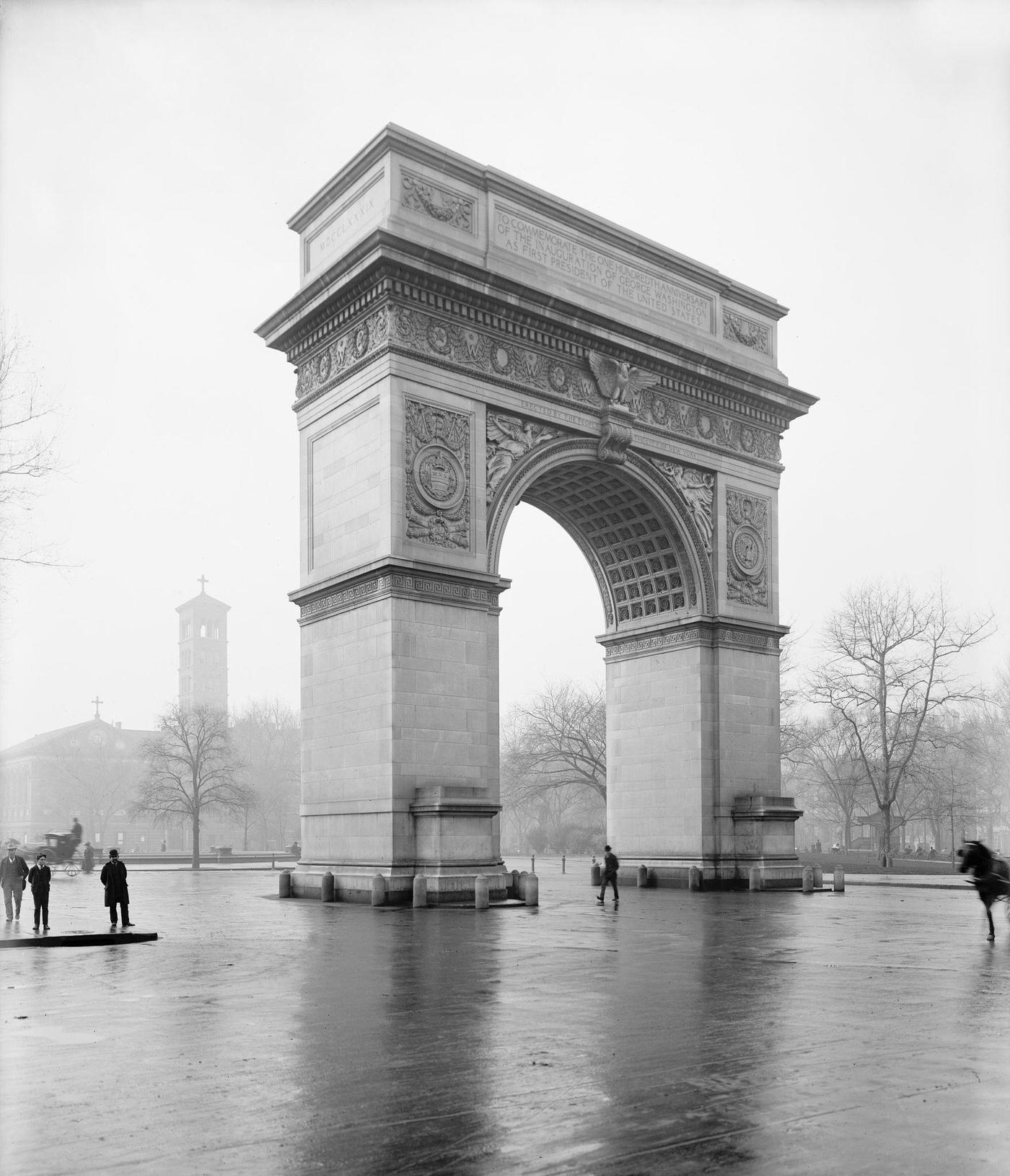 Washington Memorial Arch, New York City, Circa 1900