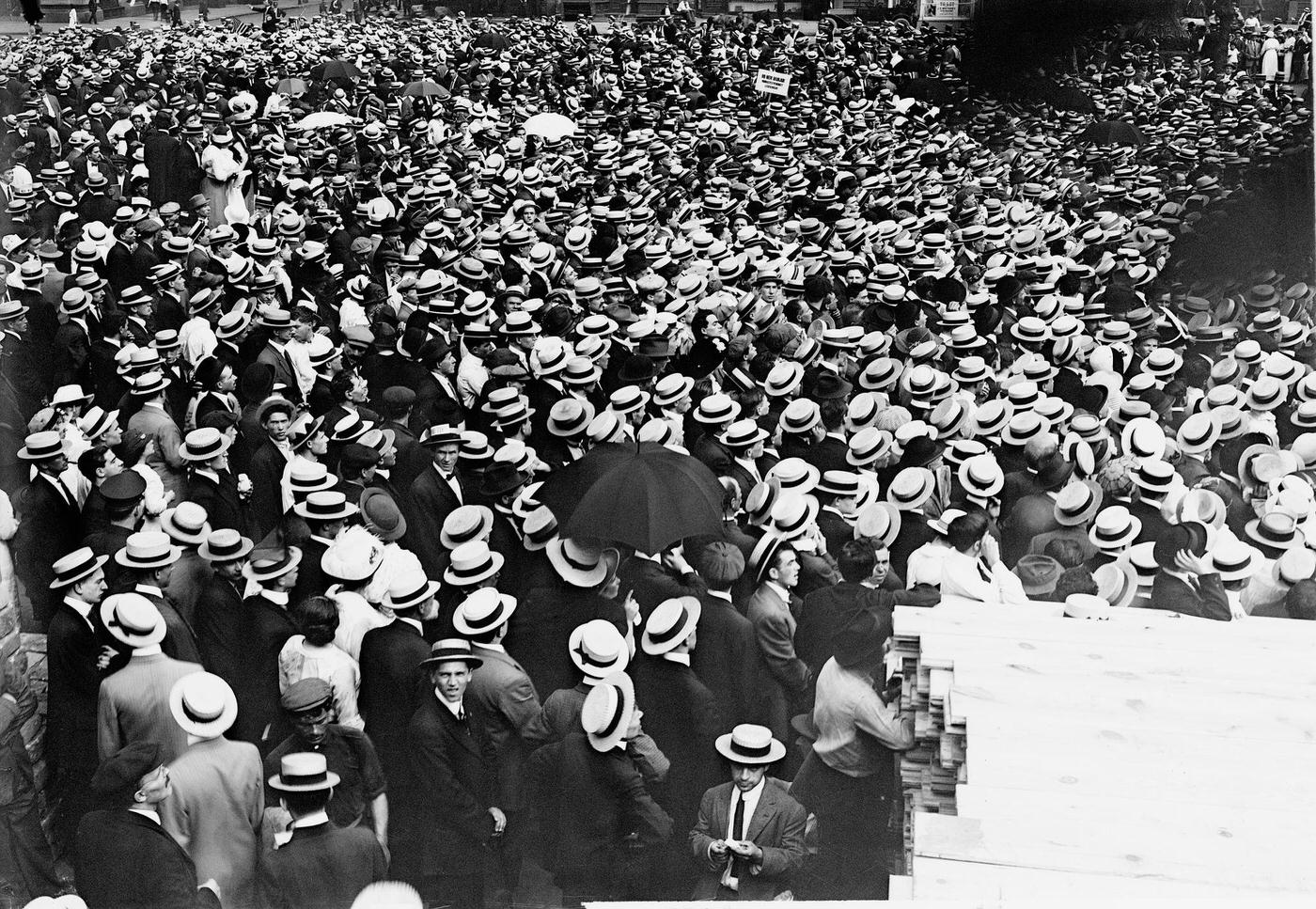 Socialist Anti-War Rally Against World War I, Union Square, New York City, 1914