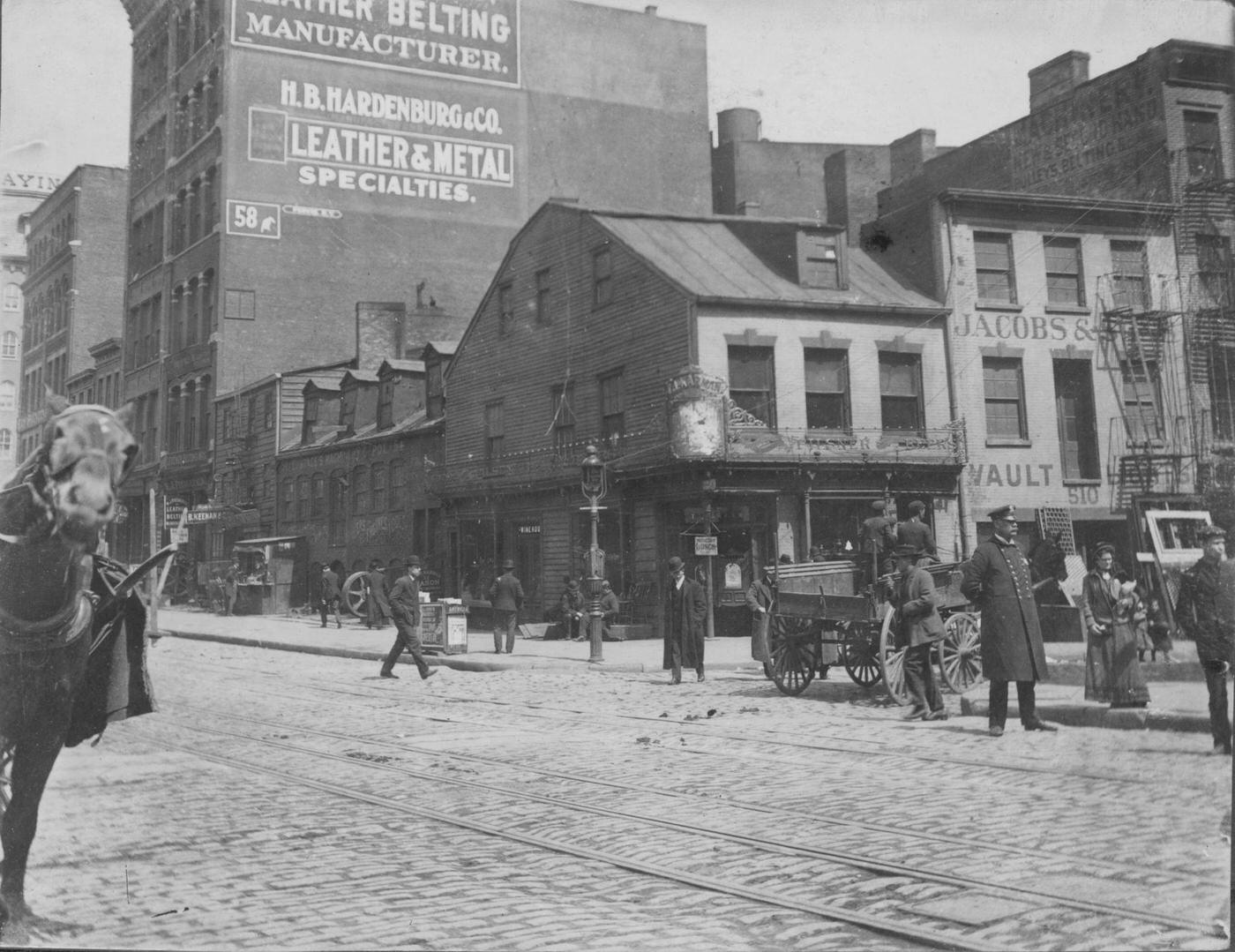 East Side Of Centre Street, Northeast Corner Of Pearl Street, New York City, 1910S