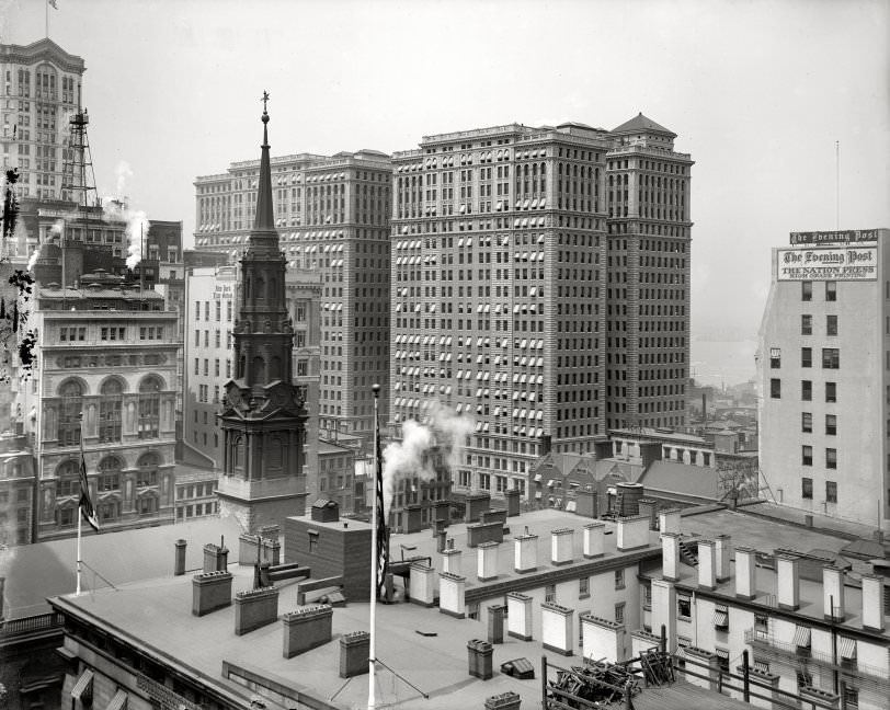 Lower Manhattan, Hudson Terminal Buildings In 1910.