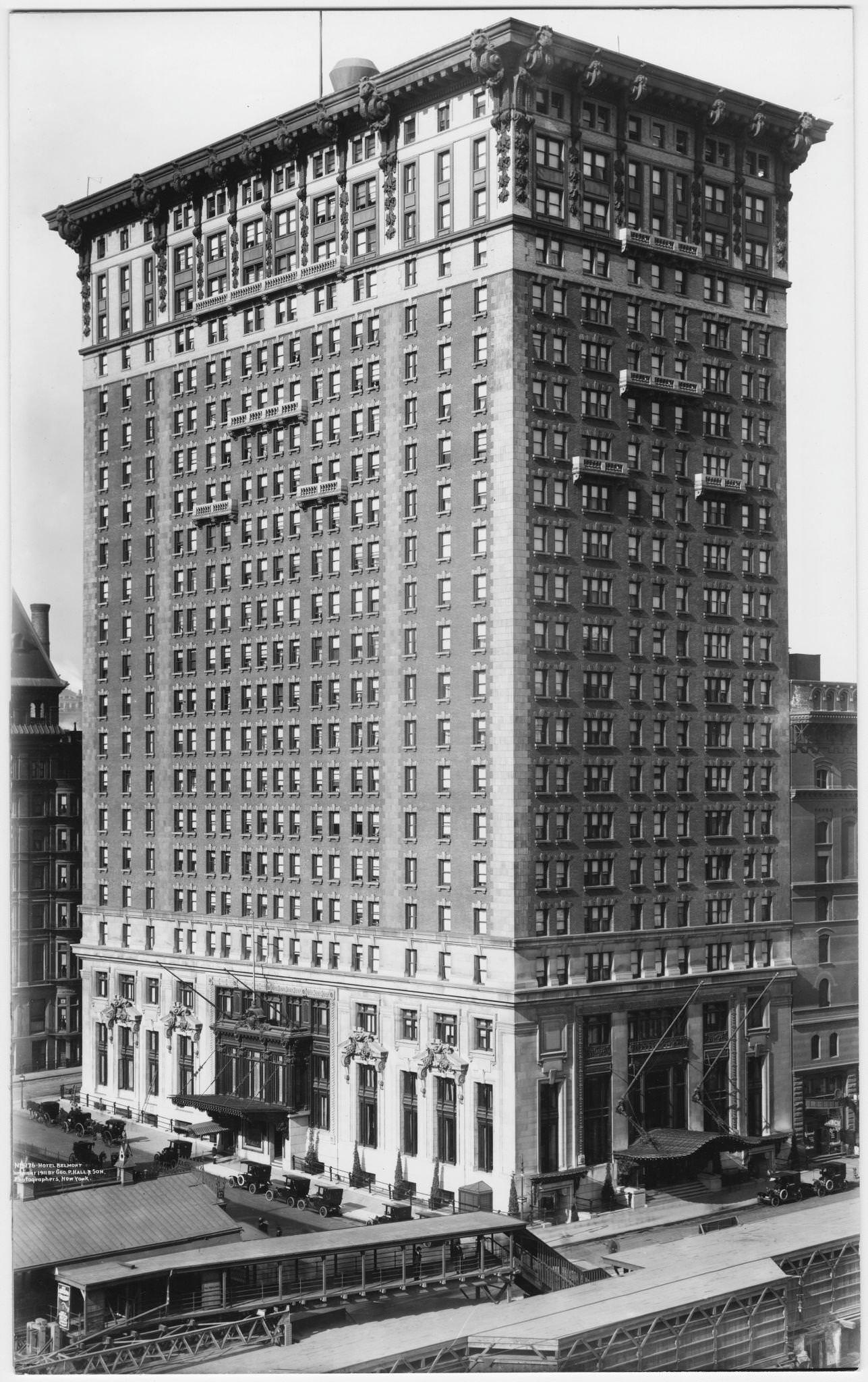 Hotel Belmont, West Side Of Park Avenue, New York City, 1911