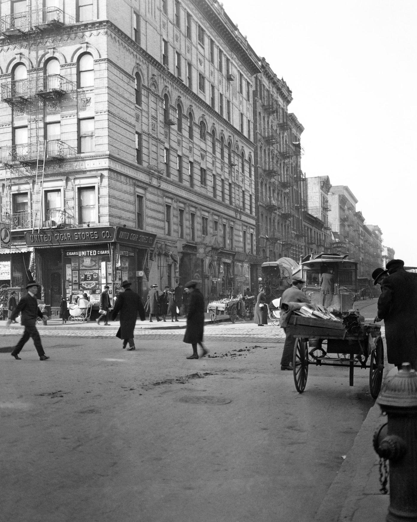 Block Of First Ave And 3Rd Street, Population Of 5021 In 1910 Census, Lower East Side Of Manhattan, 1915