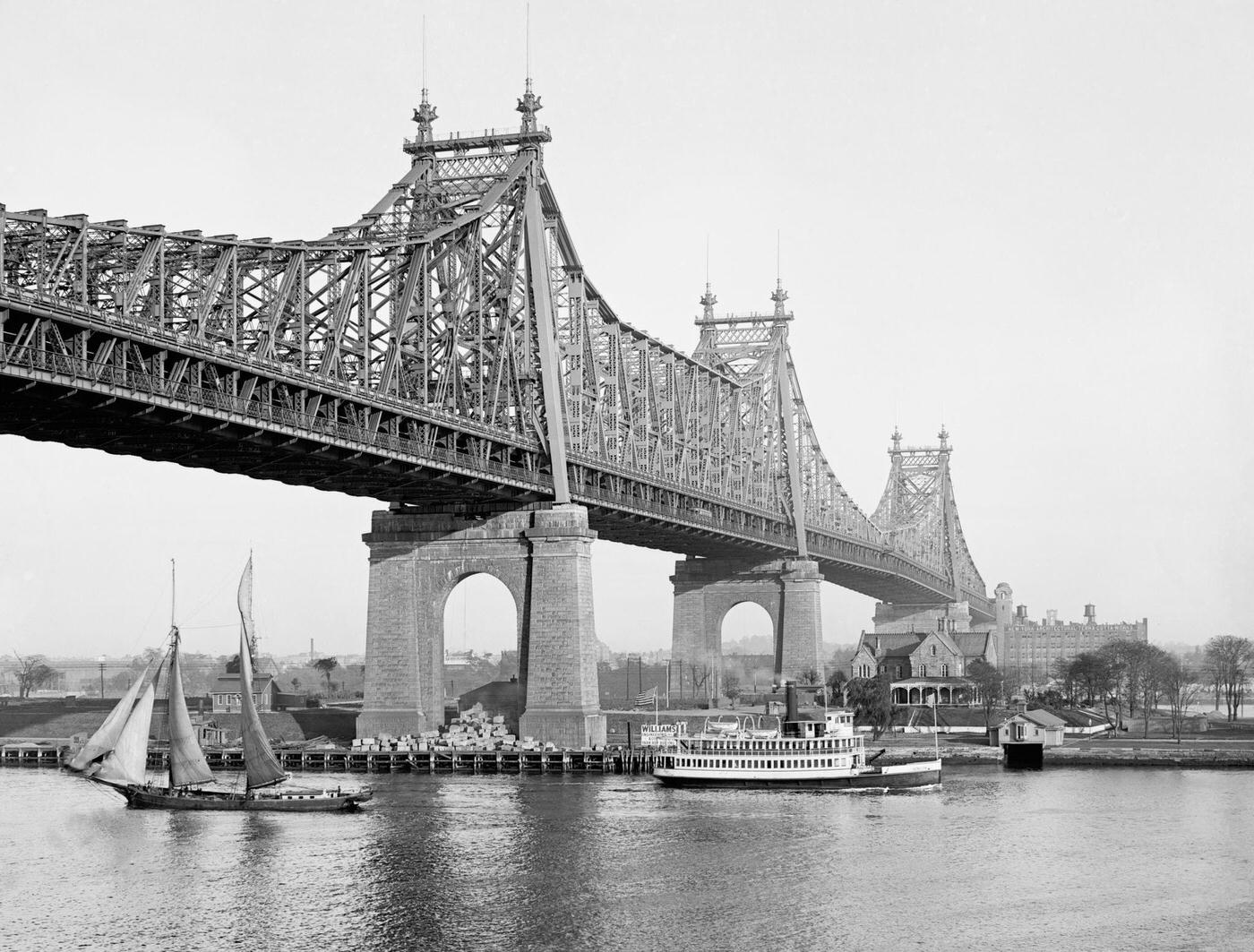 Blackwell'S Island Bridge, New York City, 1910