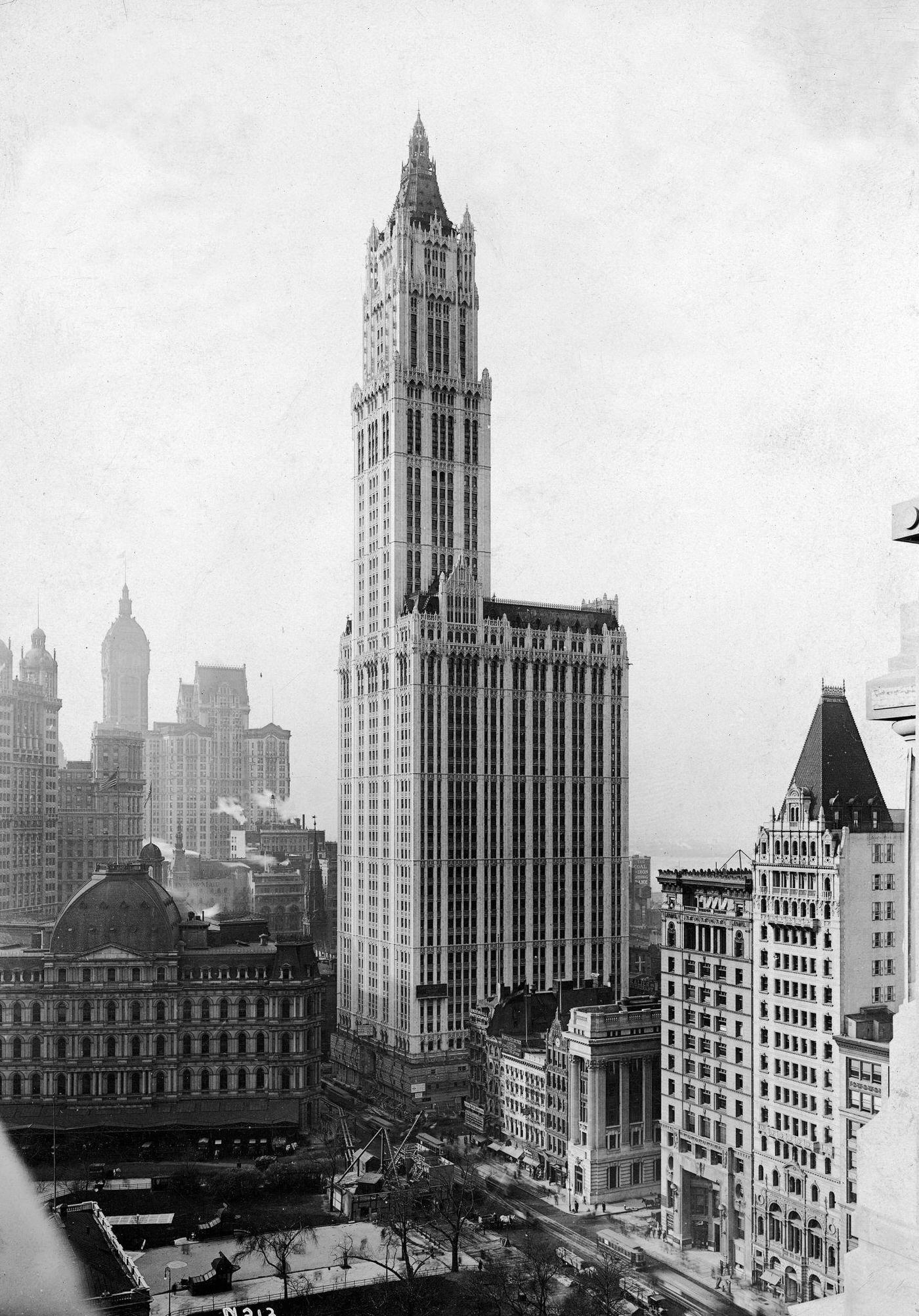The Woolworth Building On Broadway, New York City, 1913