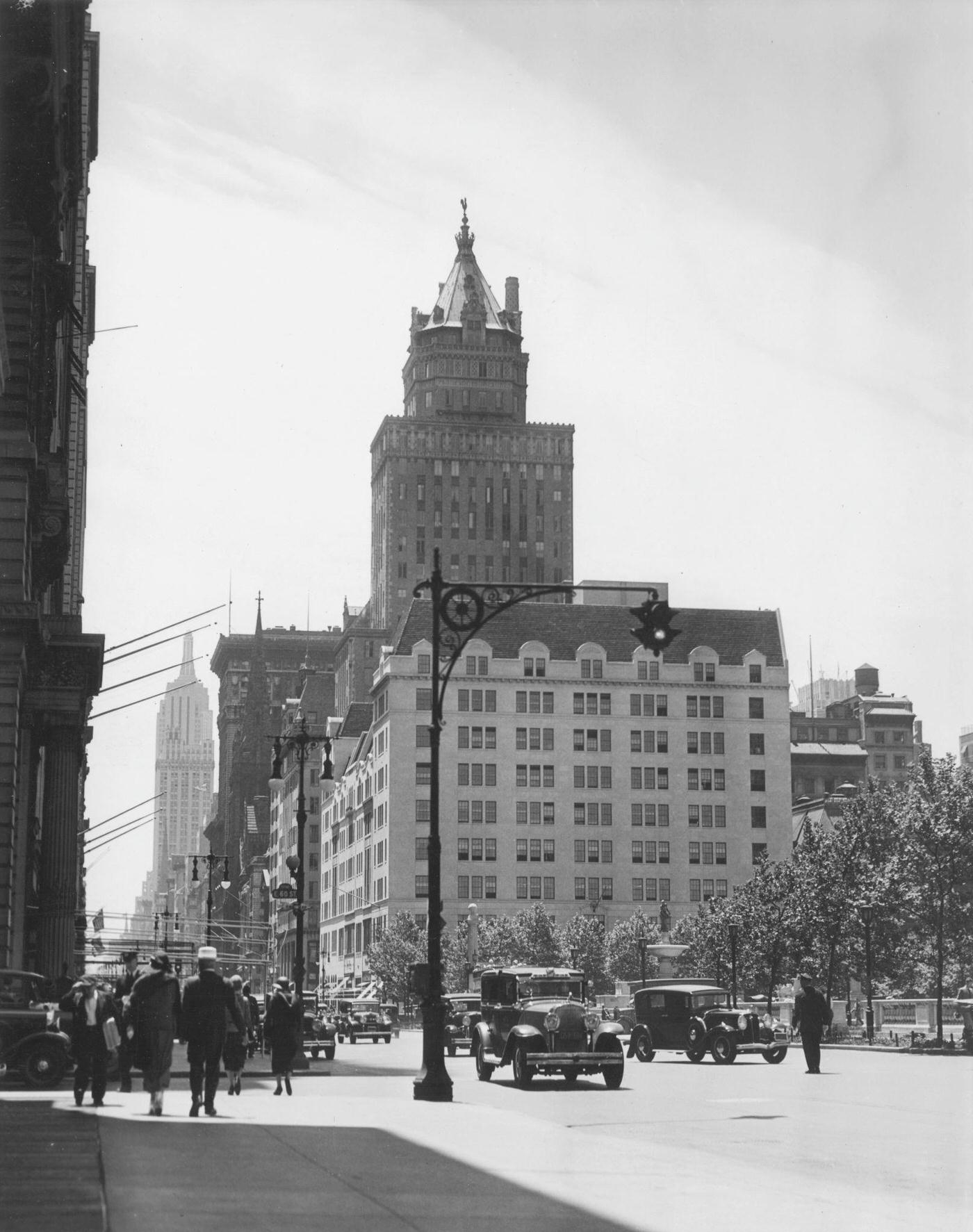 Fifth Avenue And 60Th Looking South, Manhattan, 1929