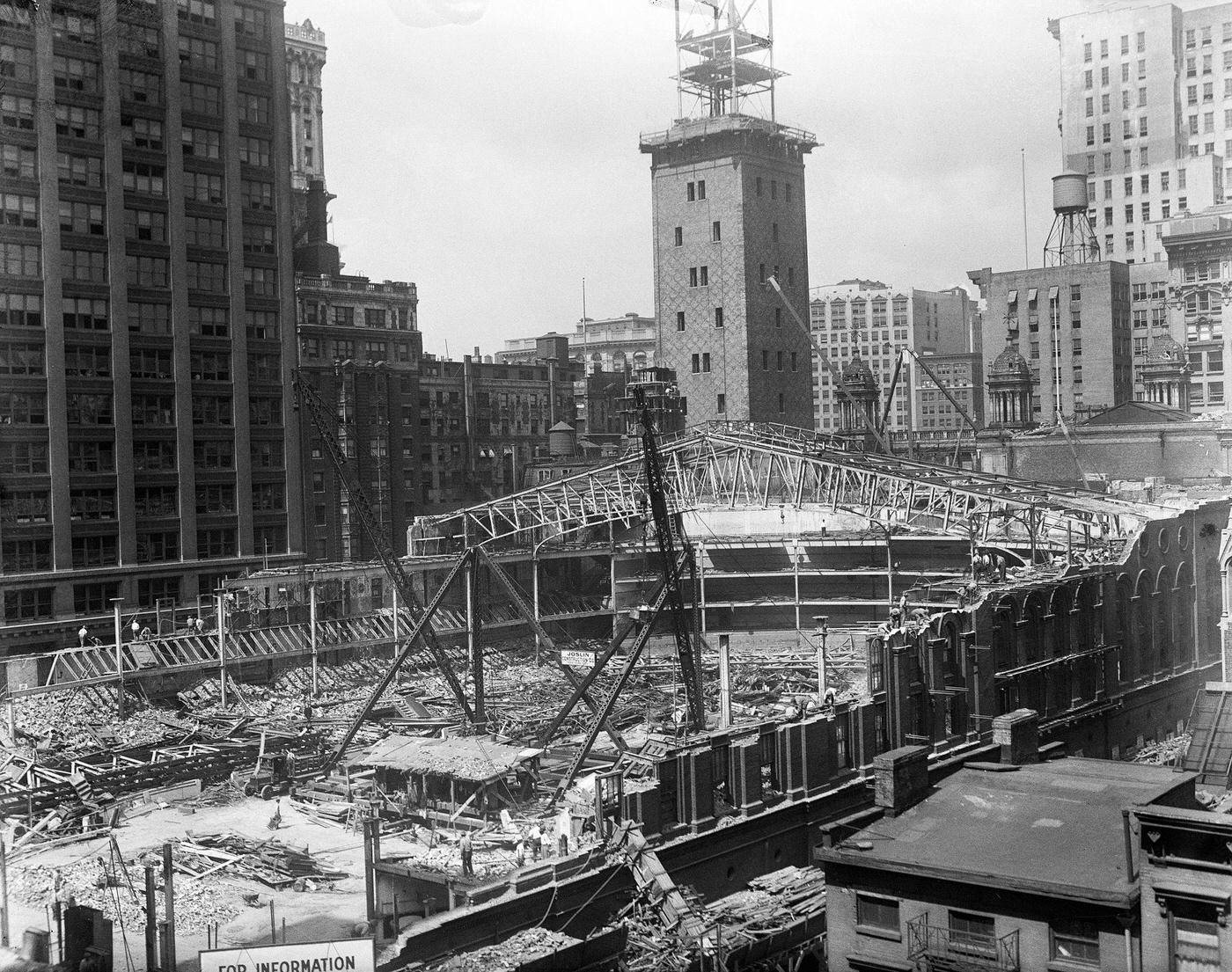 Demolition Of Madison Square Garden Ii, Manhattan, 1925