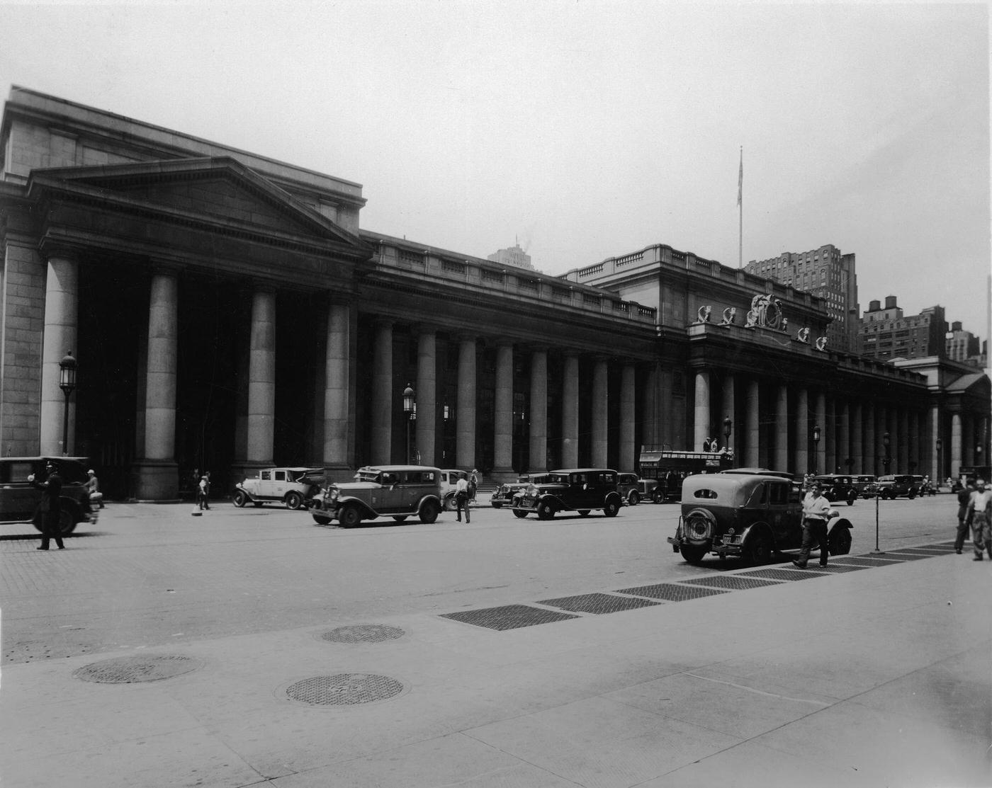 View Of Penn Station From Seventh Avenue, Manhattan