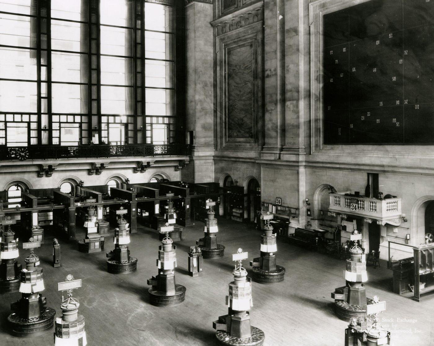 Interior Of New York Stock Exchange, Manhattan