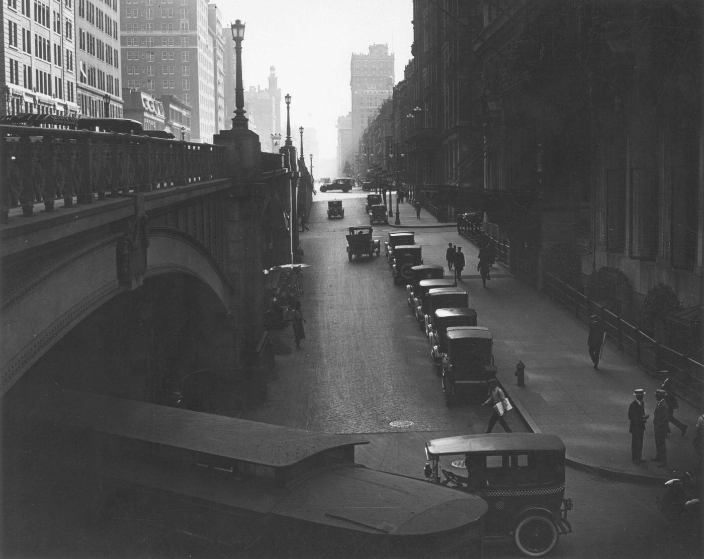 Park Avenue Looking South, Manhattan, 1929