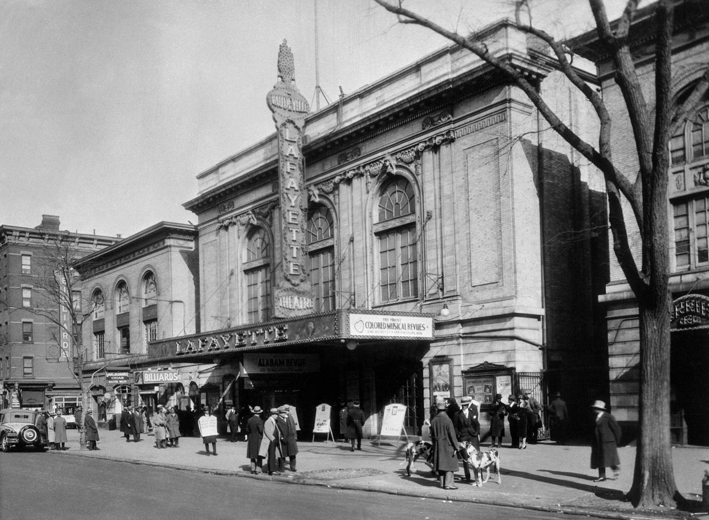 Lafayette Theatre In Harlem, 7Th Avenue Between 131St And 132Nd Streets, Manhattan, 1927.
