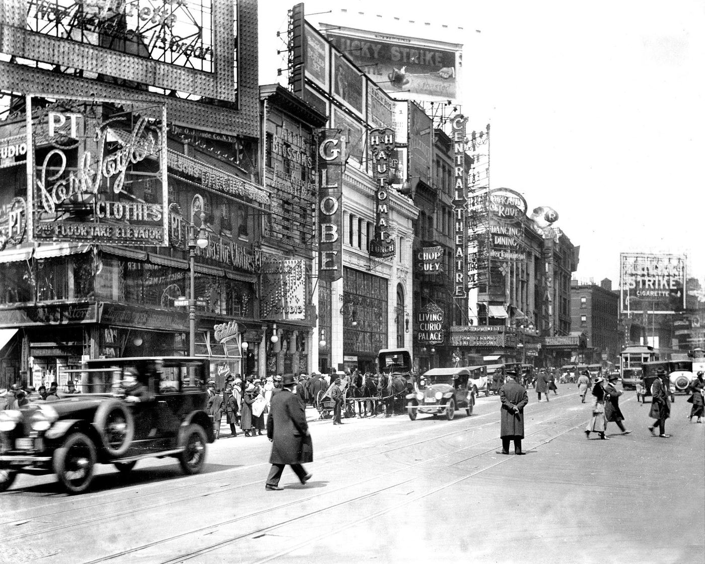 West Side Of Broadway, Looking North From 46Th Street, Manhattan, 1920S.