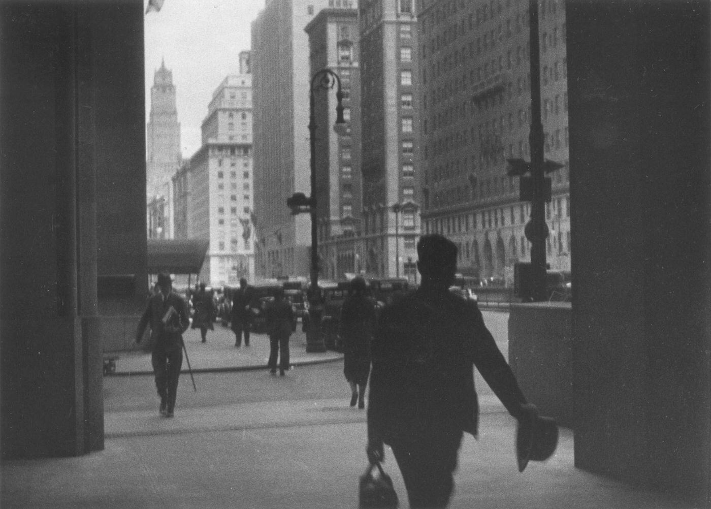 Park Avenue &Amp;Amp; 46Th Street, View North From New York Central Building, Manhattan, 1929