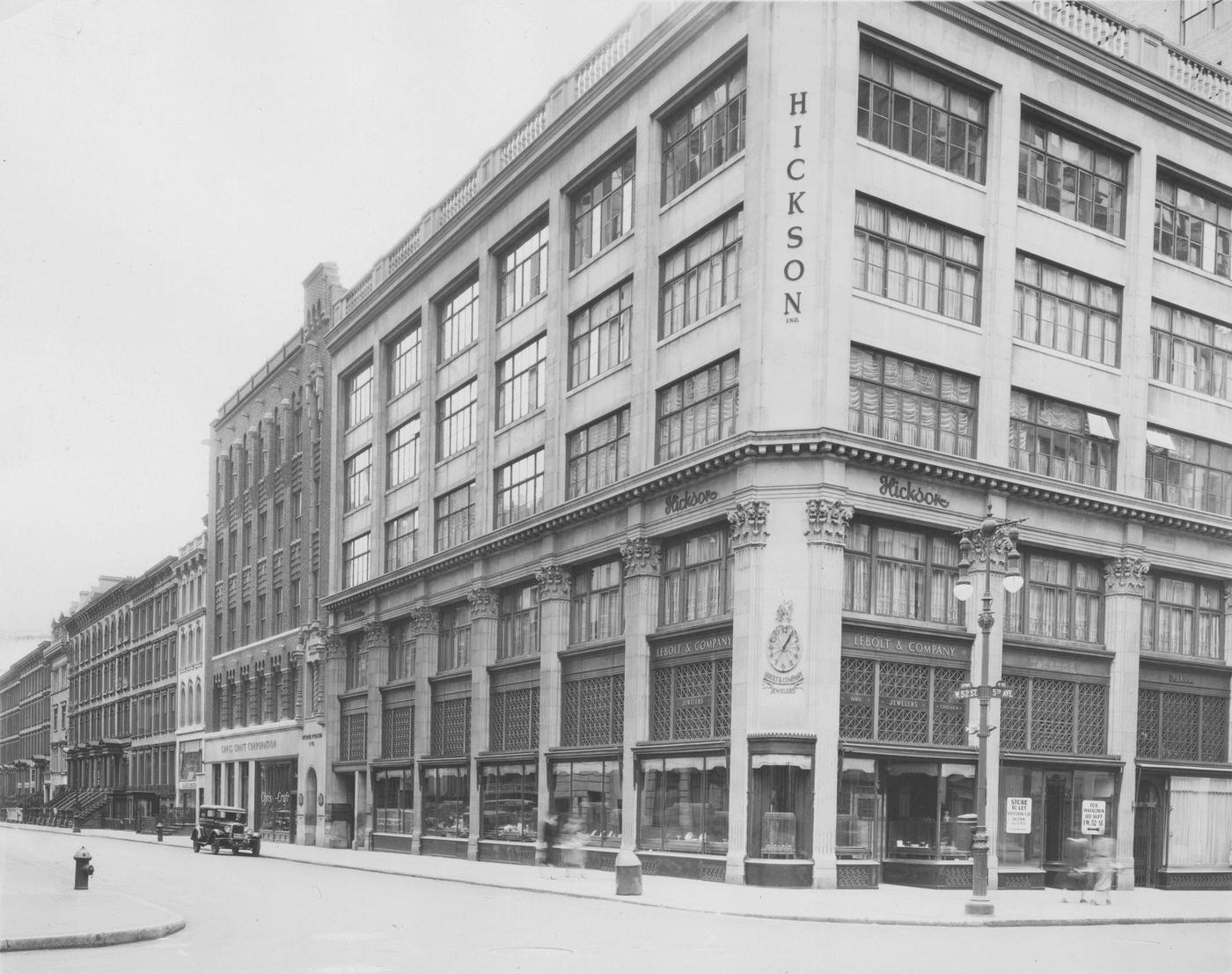 Hickson Inc, 52Nd Street, North Side, Corner Of Sixth Avenue, Manhattan, 1929