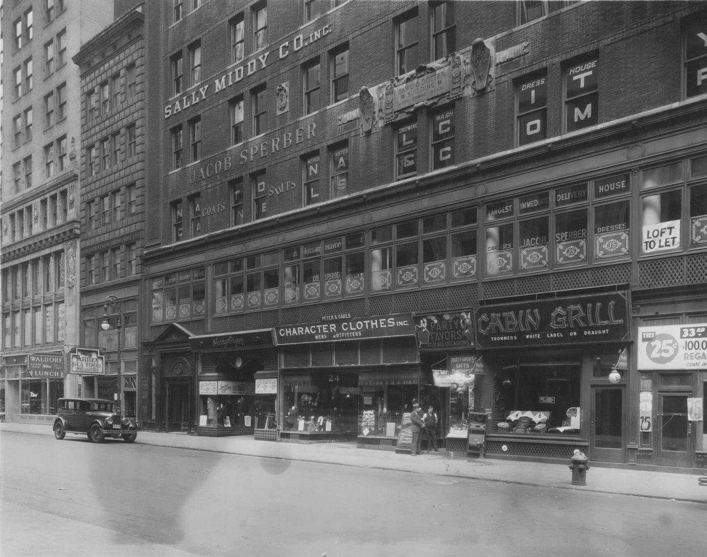 West 33Rd Street, South Side Between Fifth Avenue And Broadway, Manhattan, 1929.