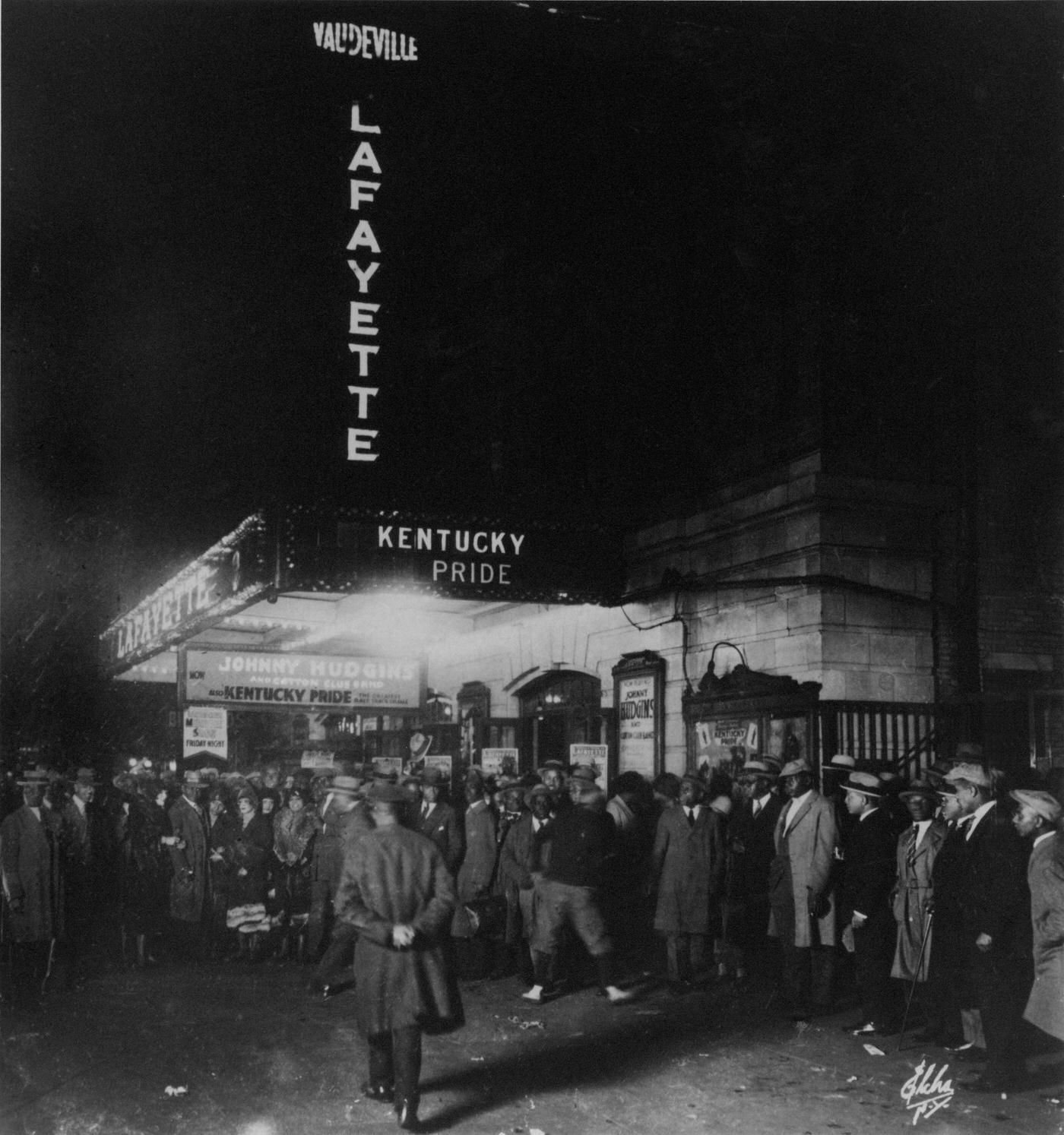 Outside Harlem'S Lafayette Theater, New York City, 1920S.