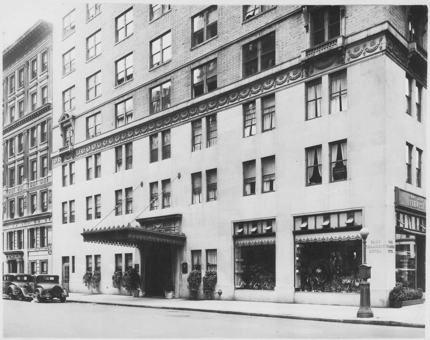 Park Chambers Hotel, 58Th Street And 6Th Avenue, New York City, 1929.