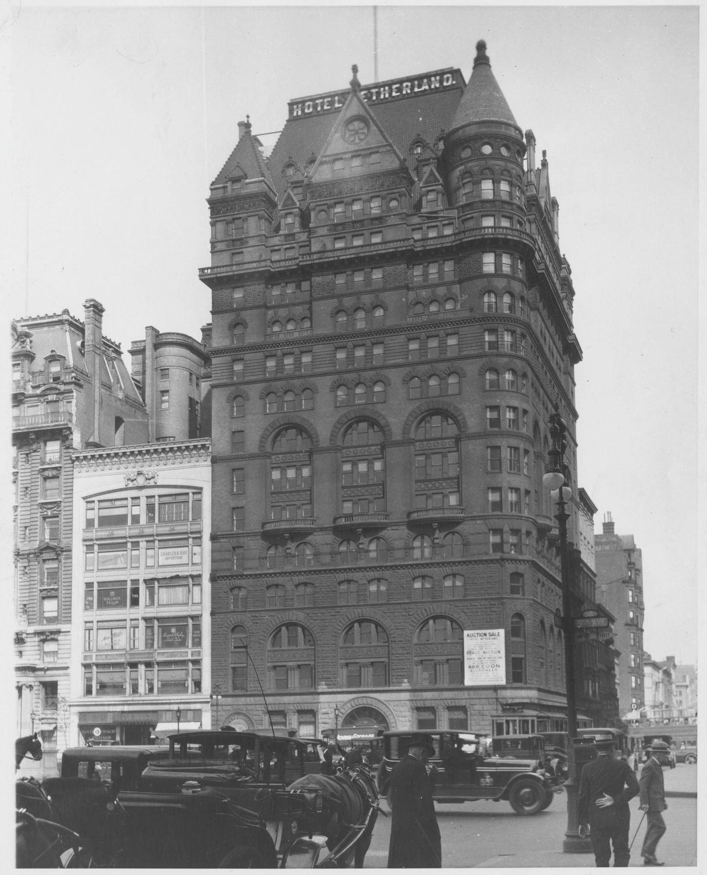 Hotel Netherland, 59Th Street And Fifth Avenue, New York City, 1924.