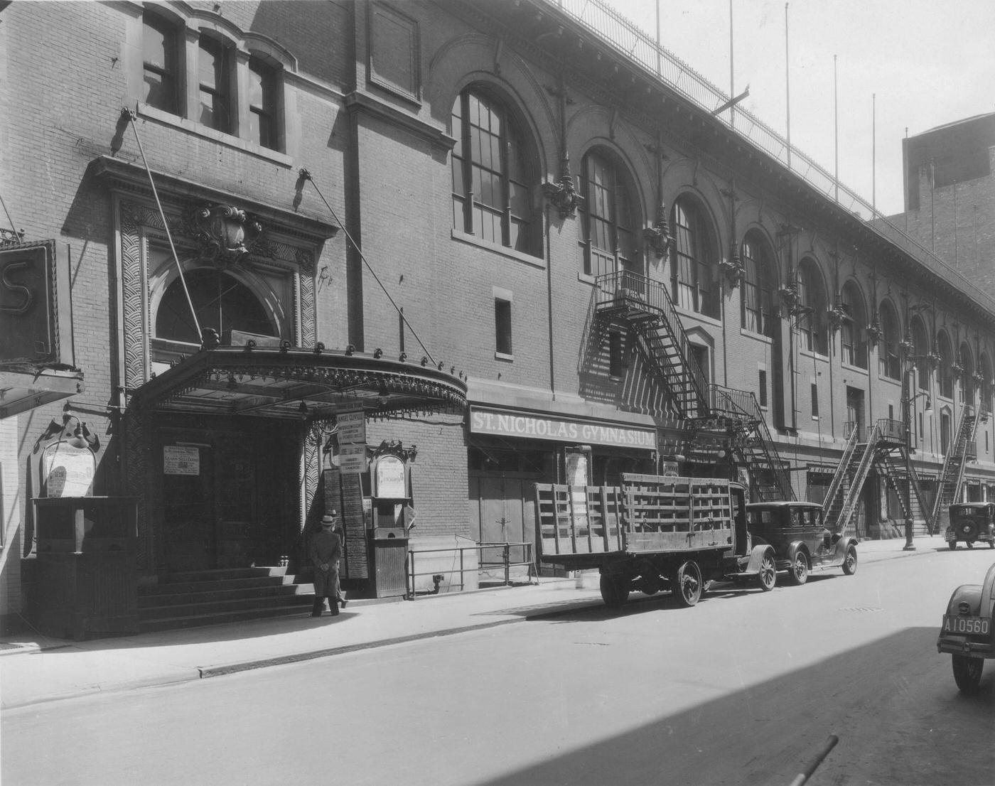 St Nicholas Gymnasium and Rink Near Broadway, Manhattan, 1931