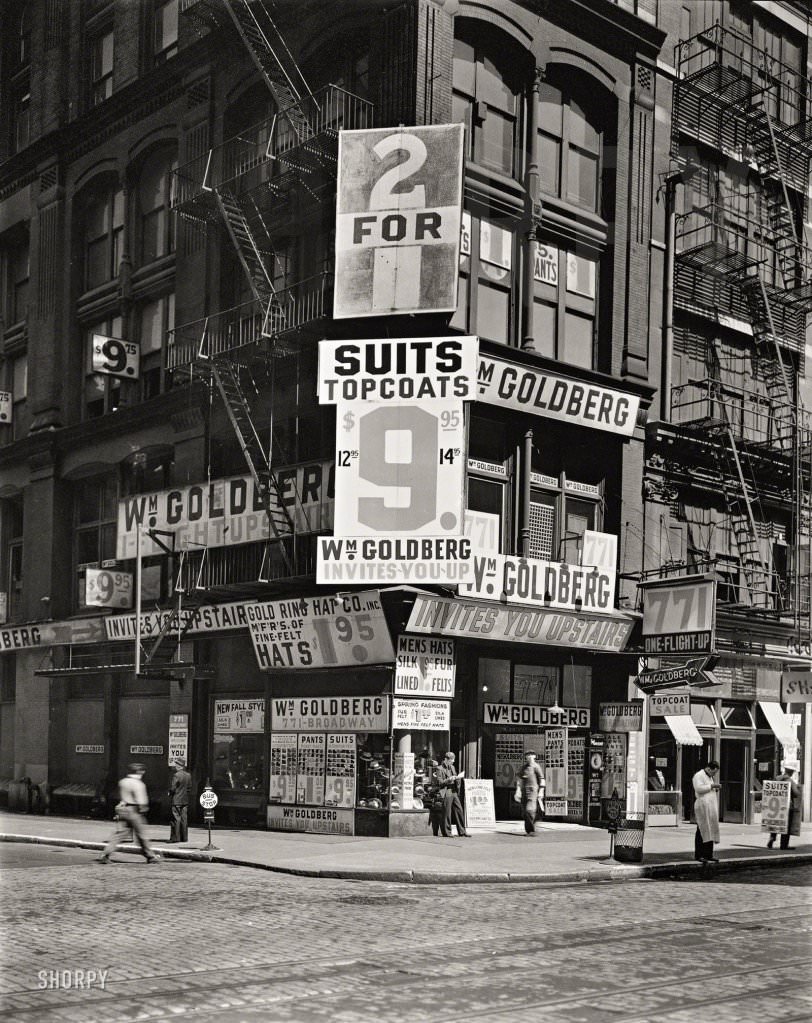 William Goldberg, 771 Broadway, Manhattan, New York City, 1937