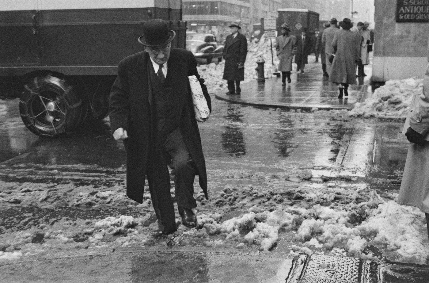 Winter In New York, Manhattan, 1945