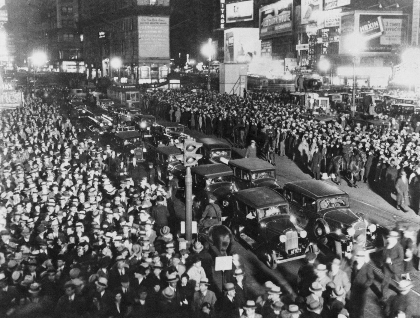 1944 United States Presidential Election In Times Square, Manhattan, 1944