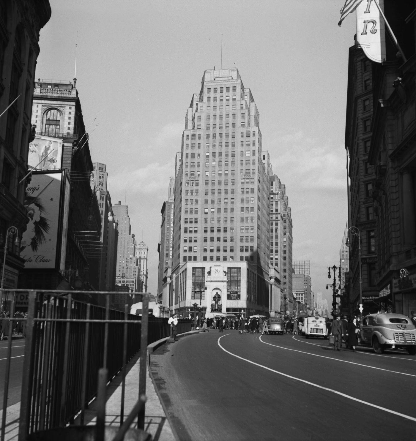 Midtown Manhattan: View Of Midtown Manhattan, Manhattan, Circa 1955.