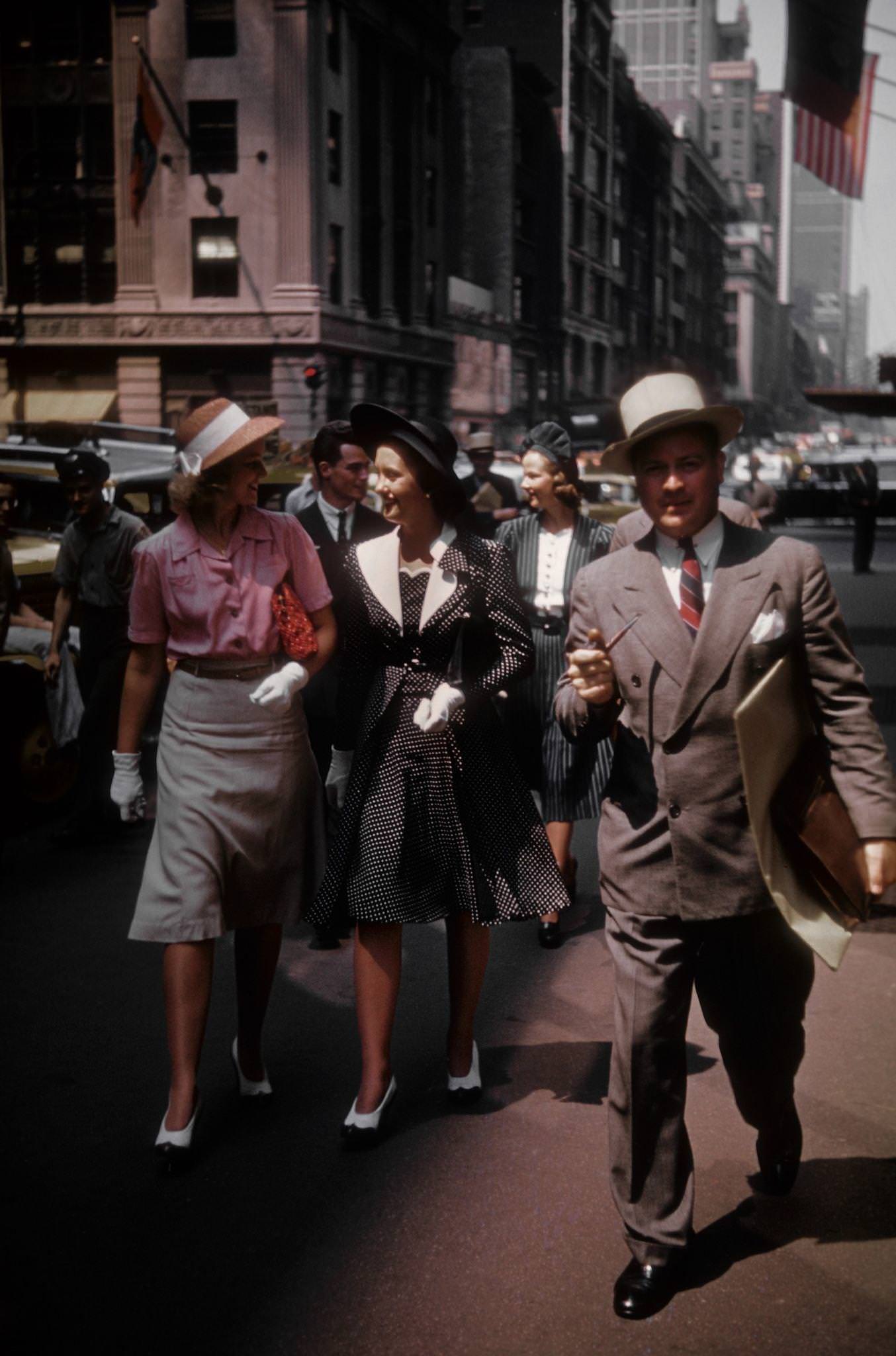 Madison Avenue Advertising Executive Makes A Client Visit, Manhattan, 1950.