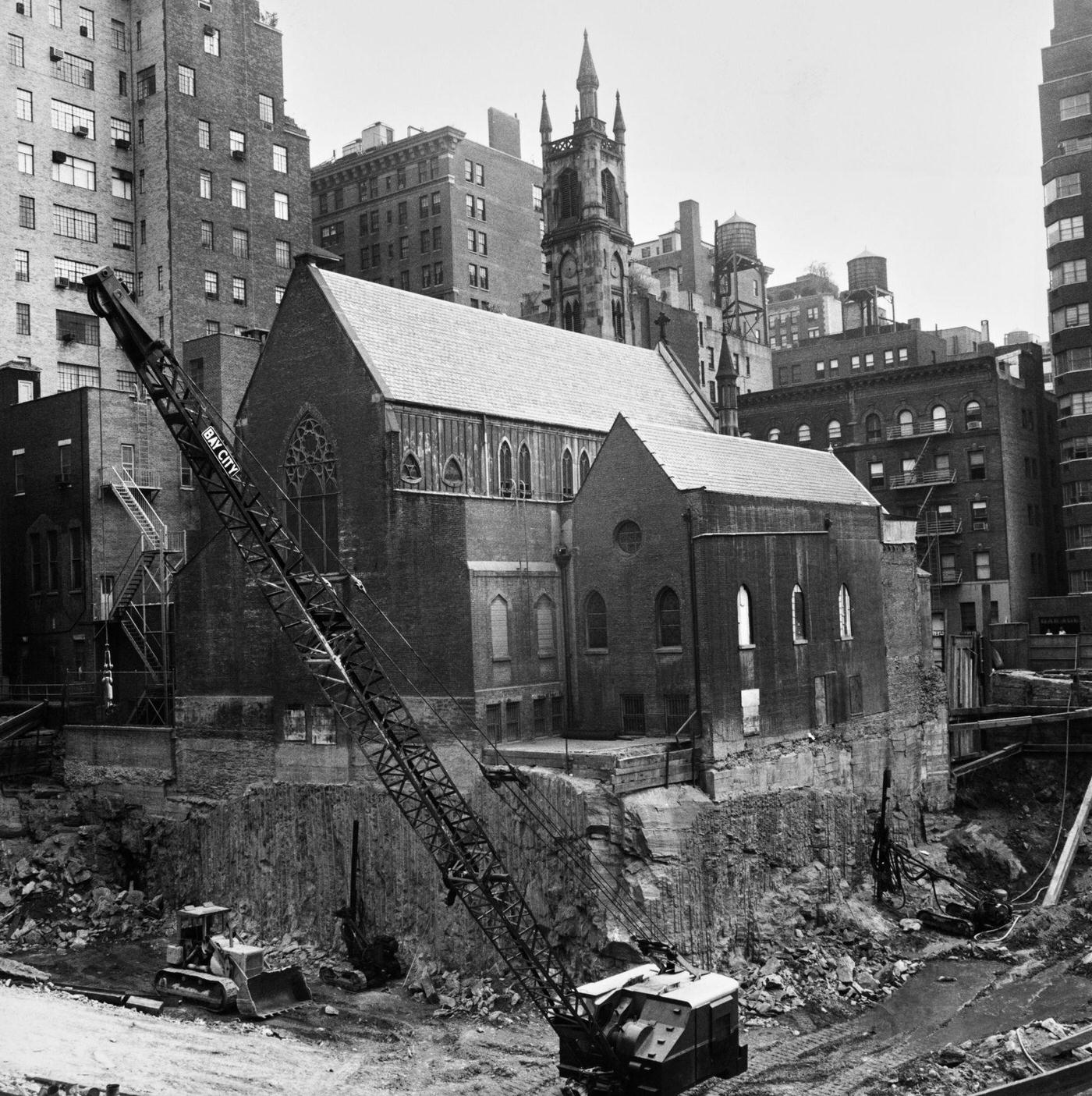 Church Of St Thomas More On The Upper East Side, Manhattan, 1967.