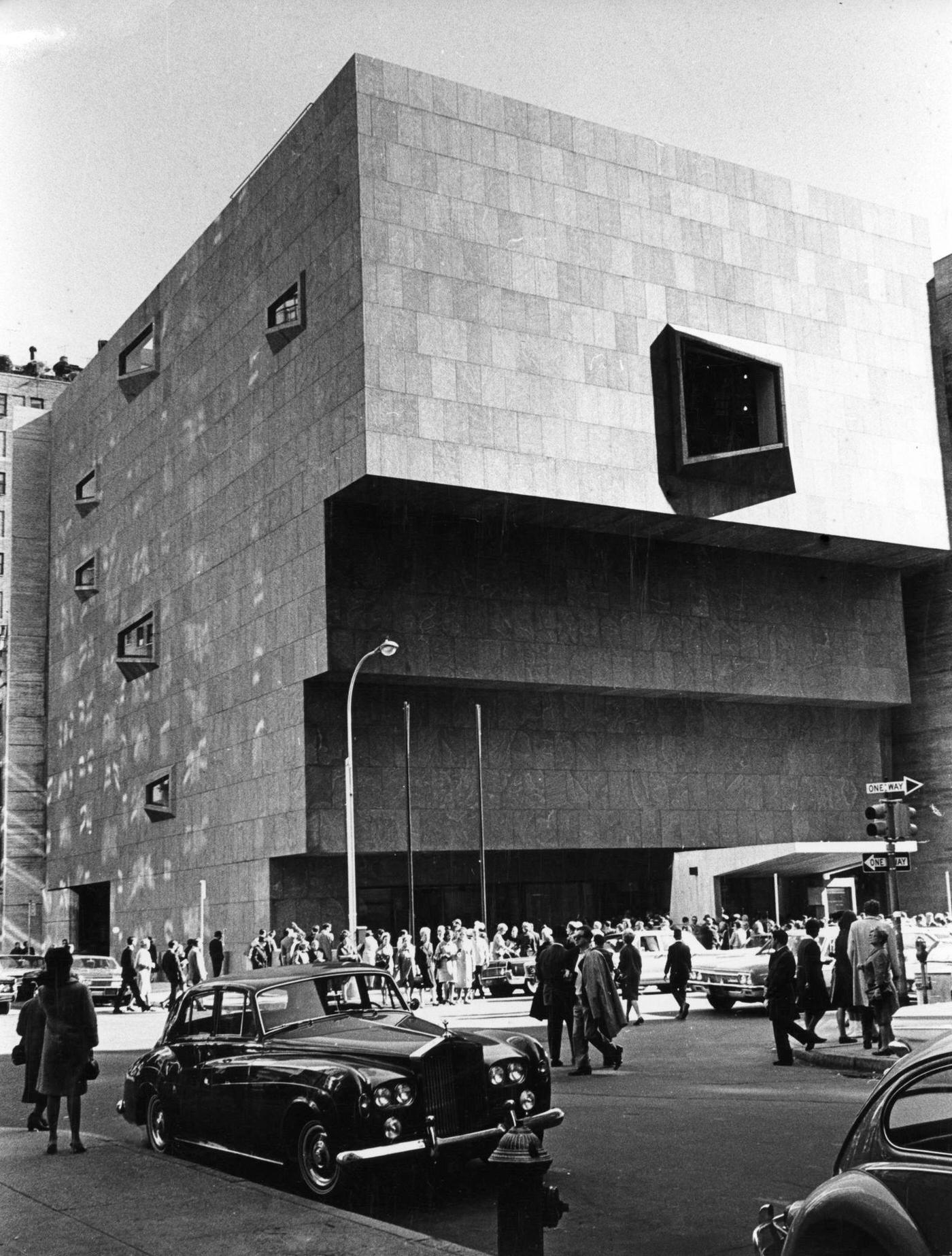 Exterior View Of The New Building Of Whitney Museum Of American Art, Manhattan, 1966