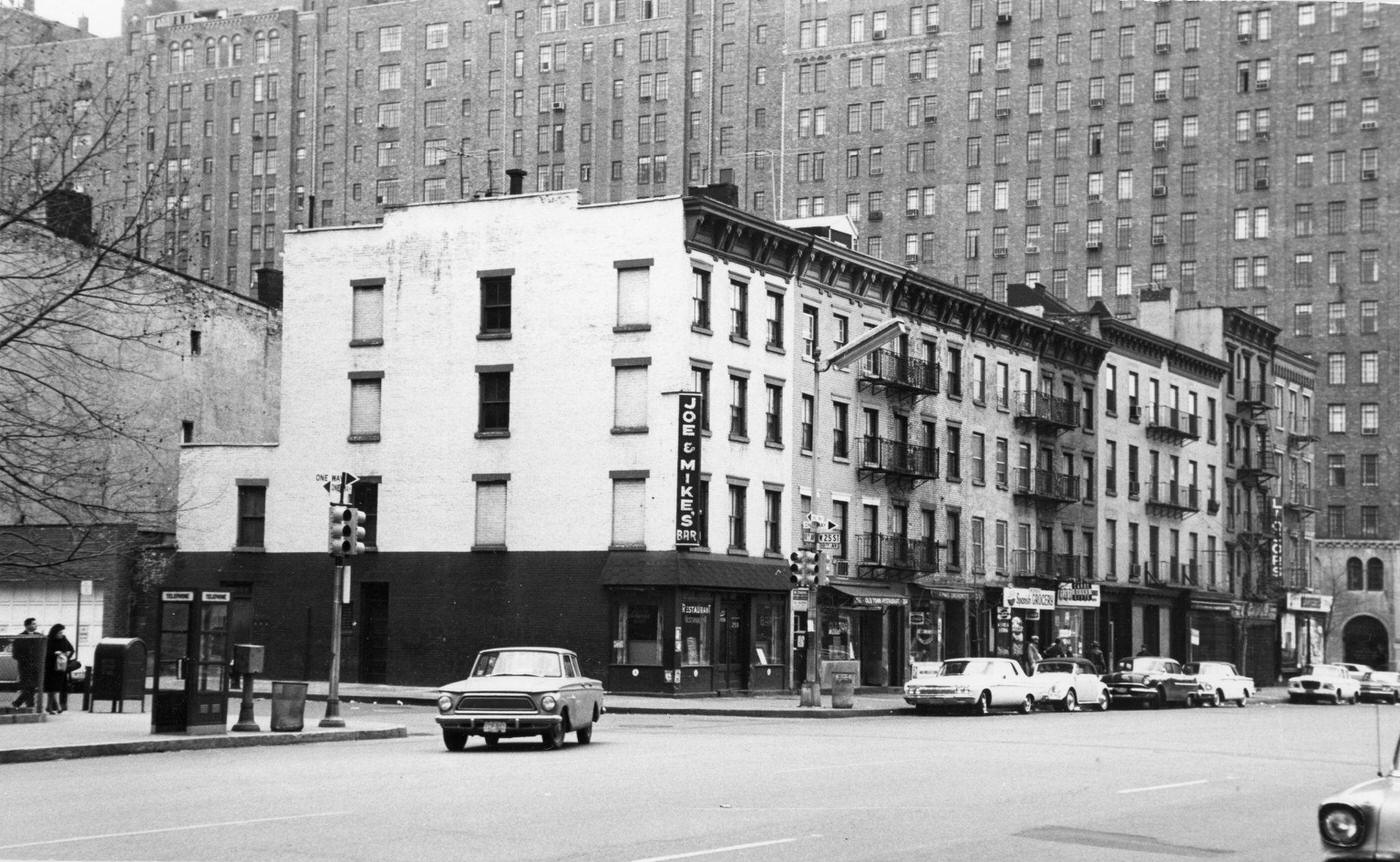 View Of Buildings At The Intersection Of 10Th Avenue And 25Th Street In The Chelsea Neighborhood, Manhattan, 1964