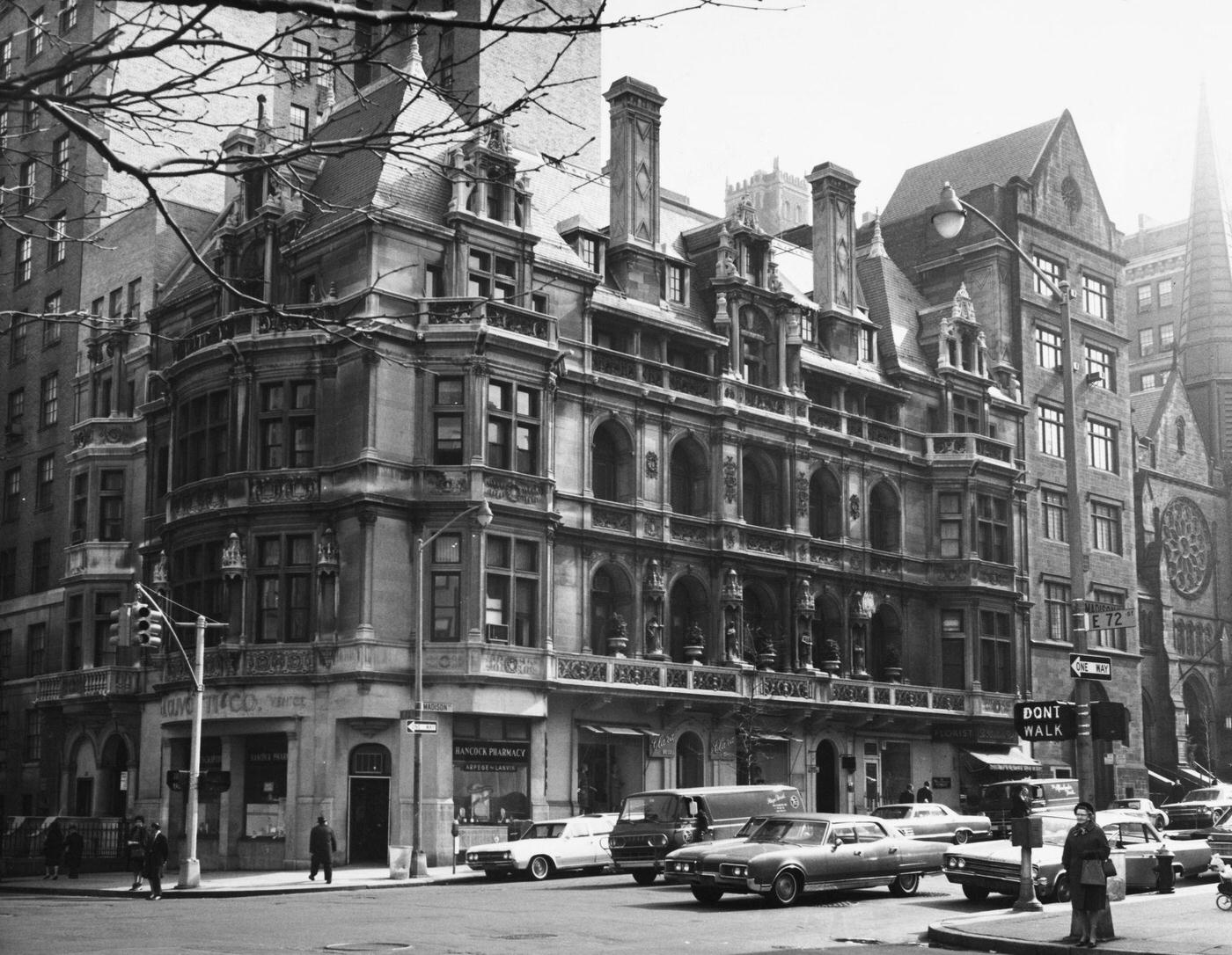 Exterior View Of The Gertrude Rhinelander Waldo House At 867 Madison Avenue, Manhattan, 1967