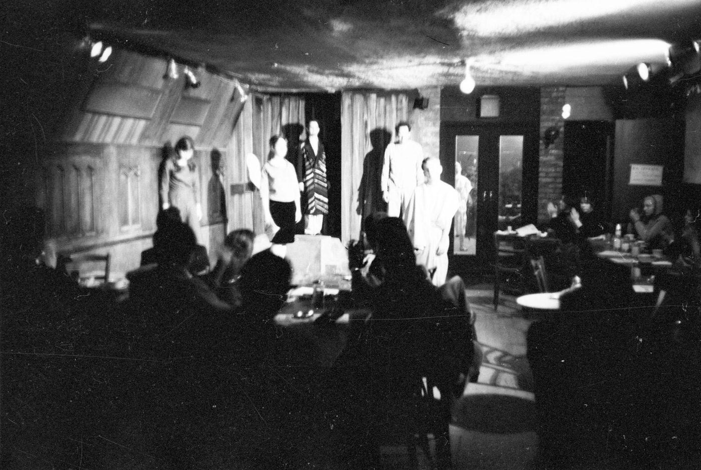 Actors Performing Onstage At Caffe Cino, Greenwich Village, Manhattan, 1961