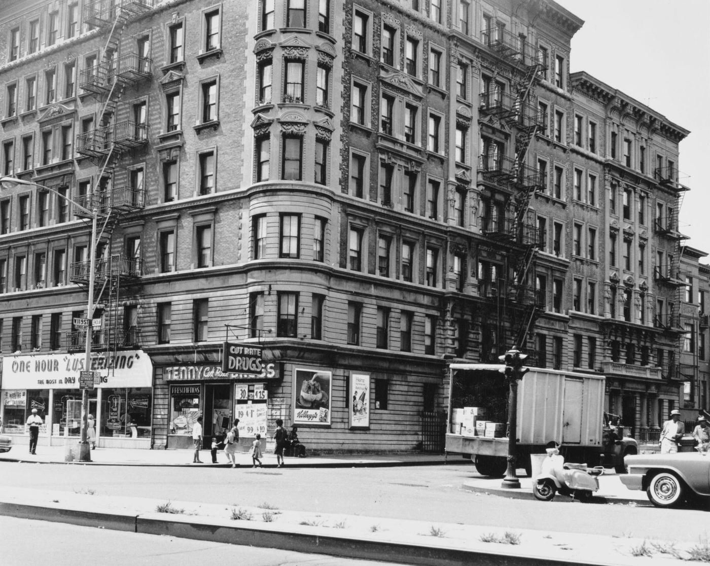 View Of Lenox Avenue And 119Th Street In Harlem, Manhattan, 1964