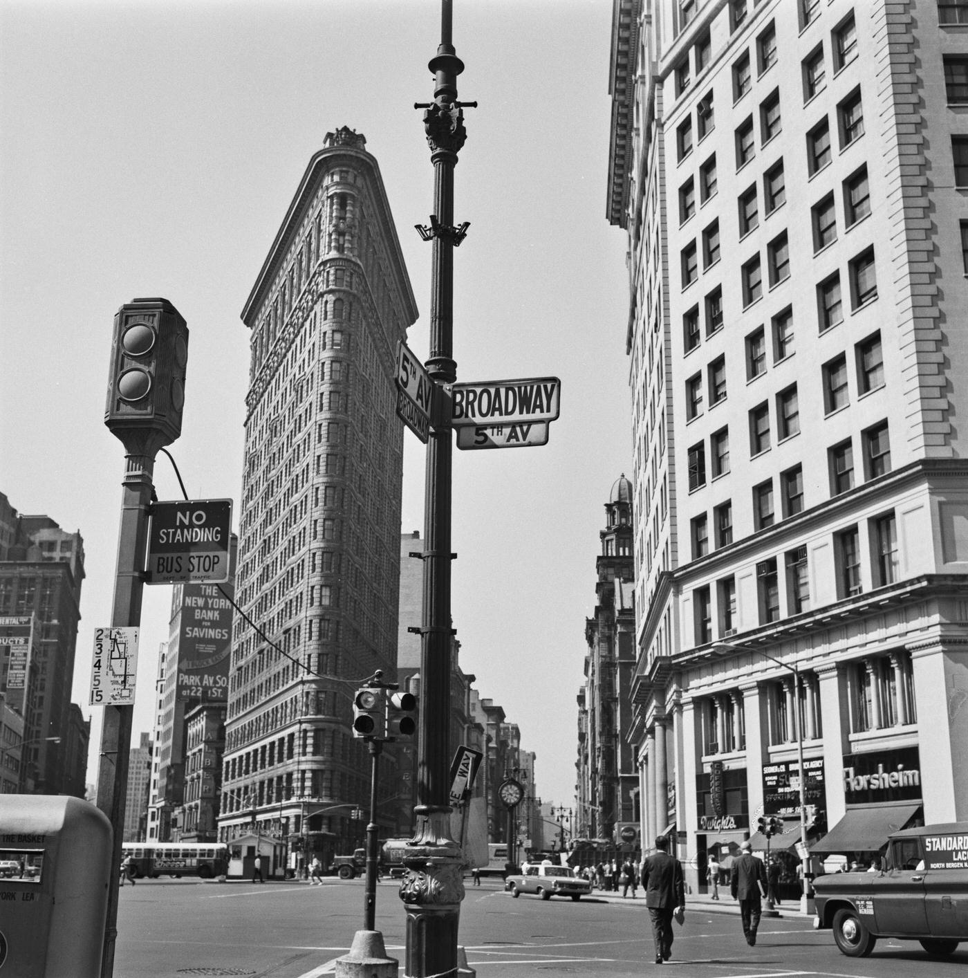 Flatiron Building On The Junction Of Fifth Avenue And Broadway, Manhattan, 1965